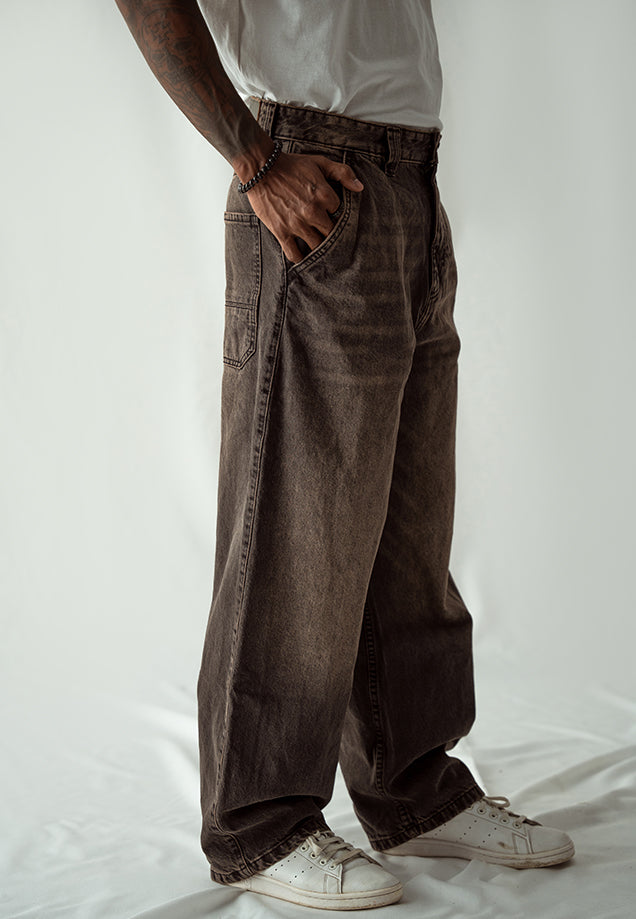 stretch denim Jeans in Brown by The Denim Company