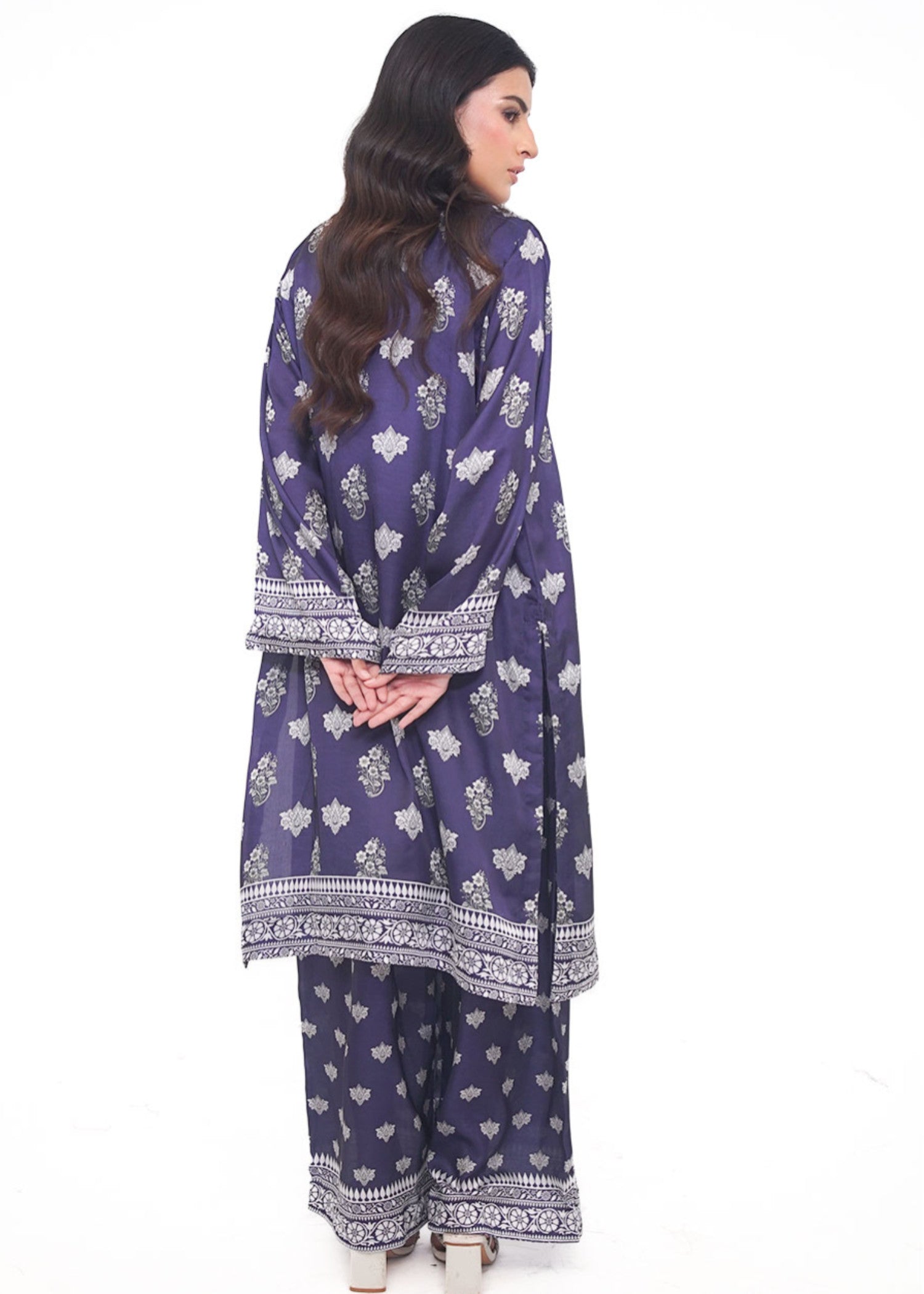 silk charmeuse Co Ord Sets in Dark blue