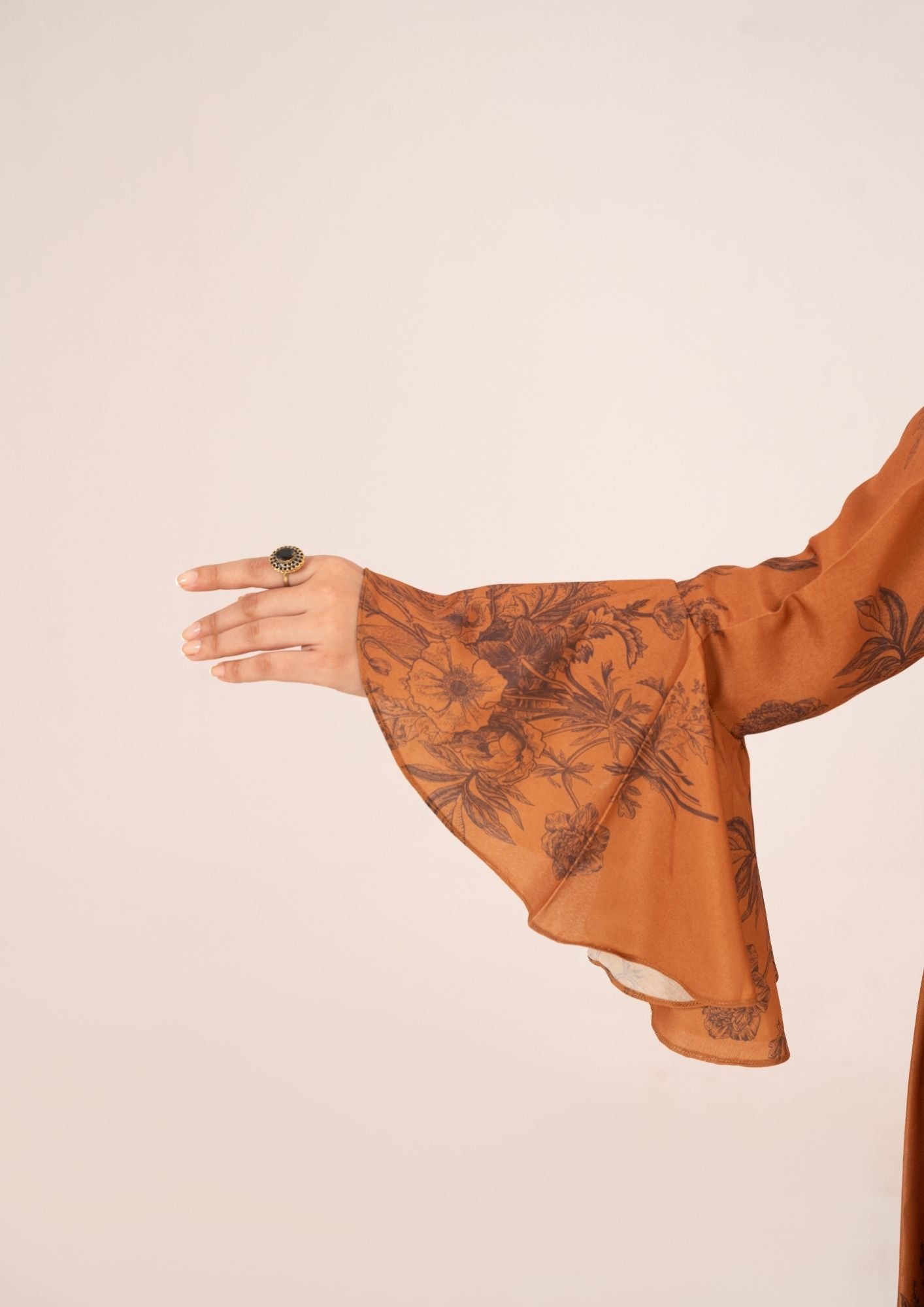 arabic lawn Maxi in Hazelwood brown