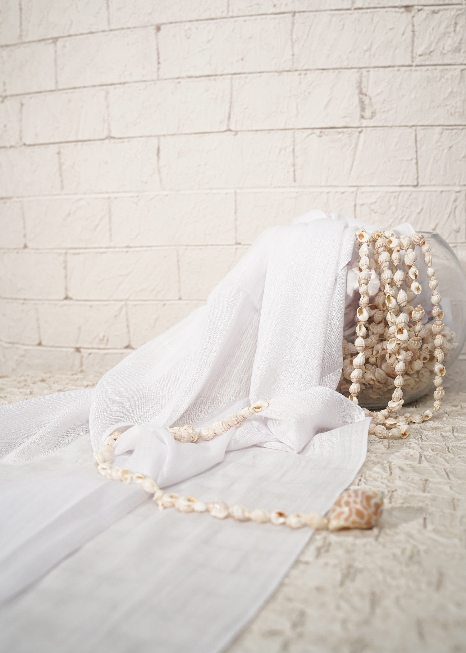 lawn Hijab in Pearl white