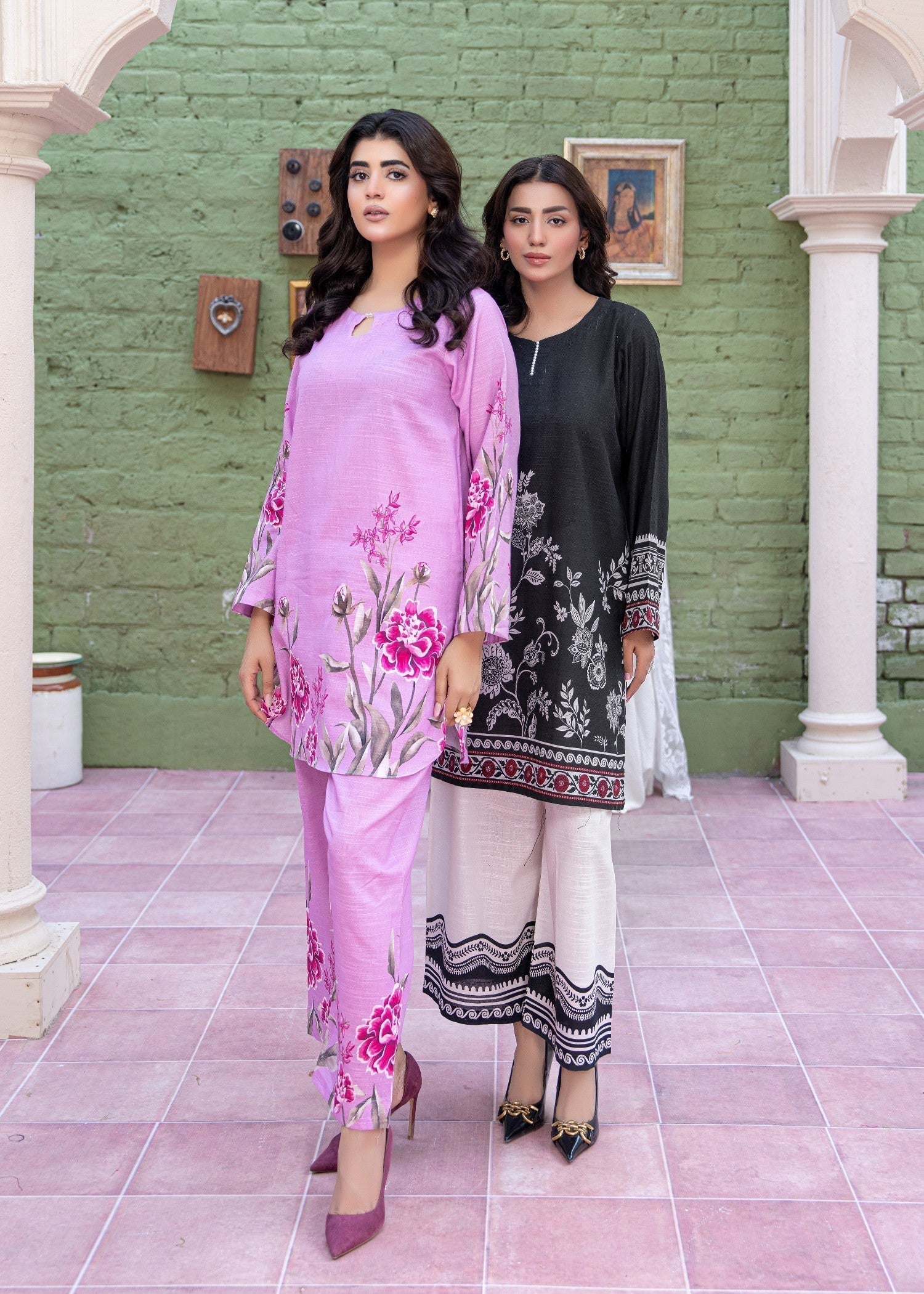 khaddar Co Ord Sets in Orchid