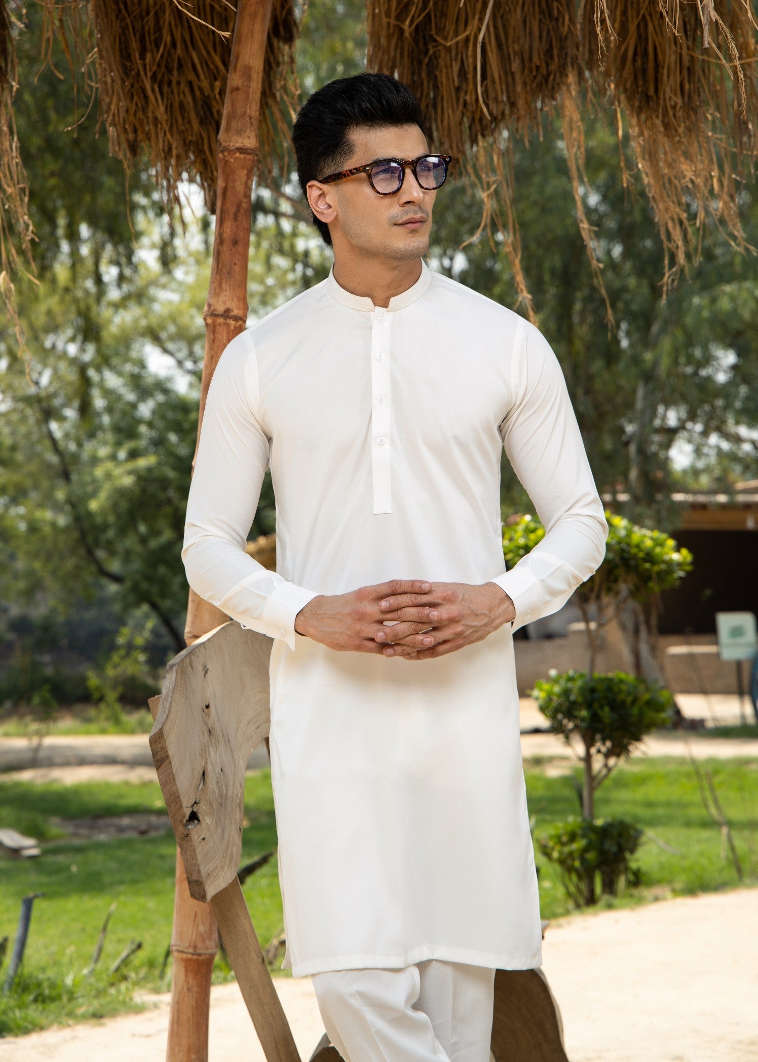 boski Kurta Set in Off-white