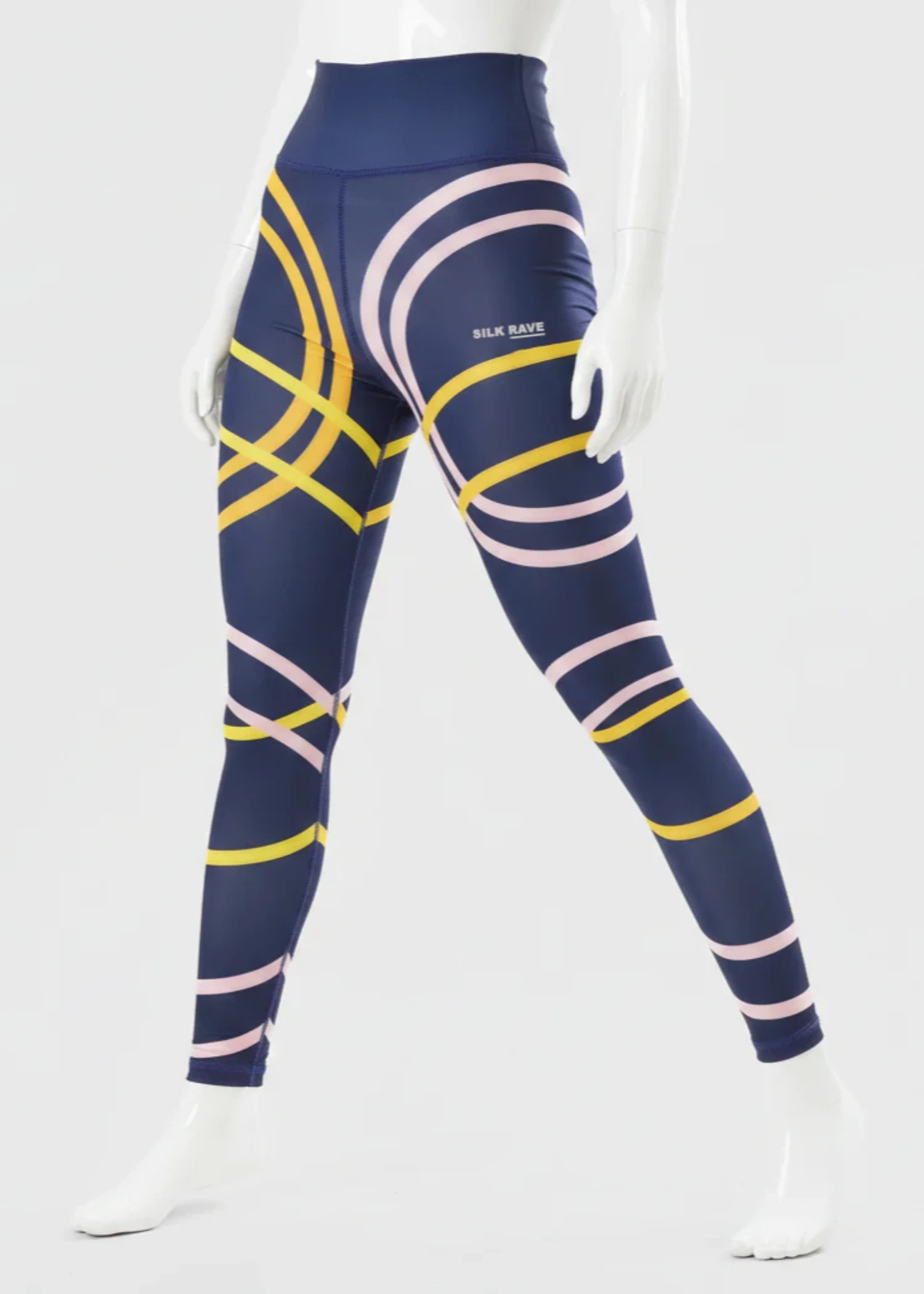 polyester Leggings in Navy blue