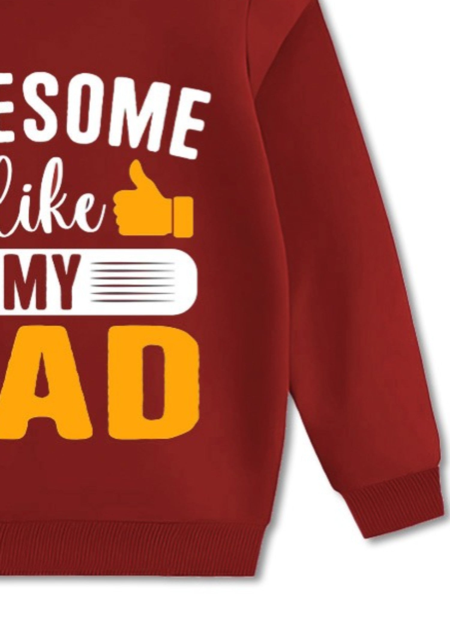fleece Sweatshirt in Red