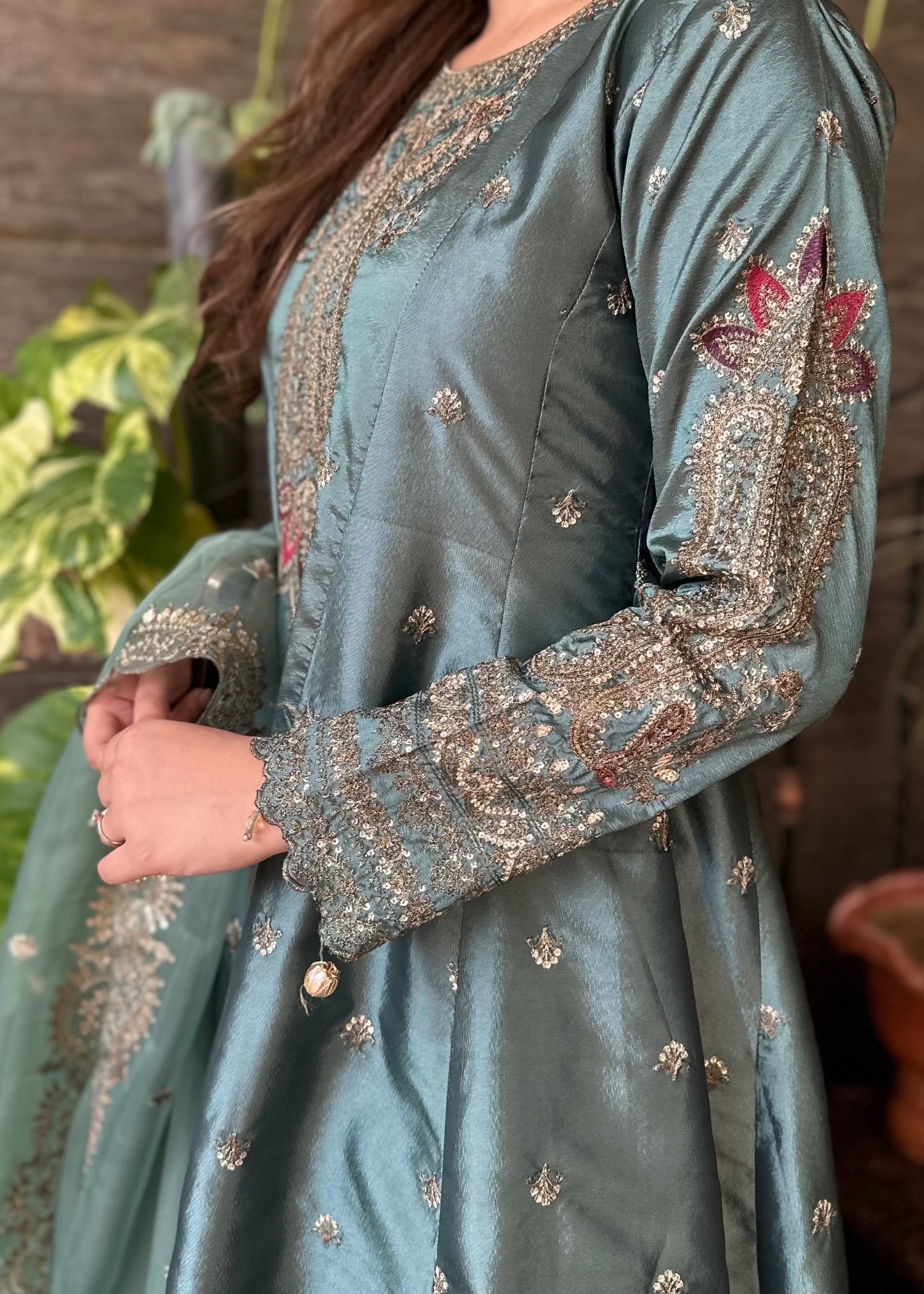 silk Maxi in Frost blue