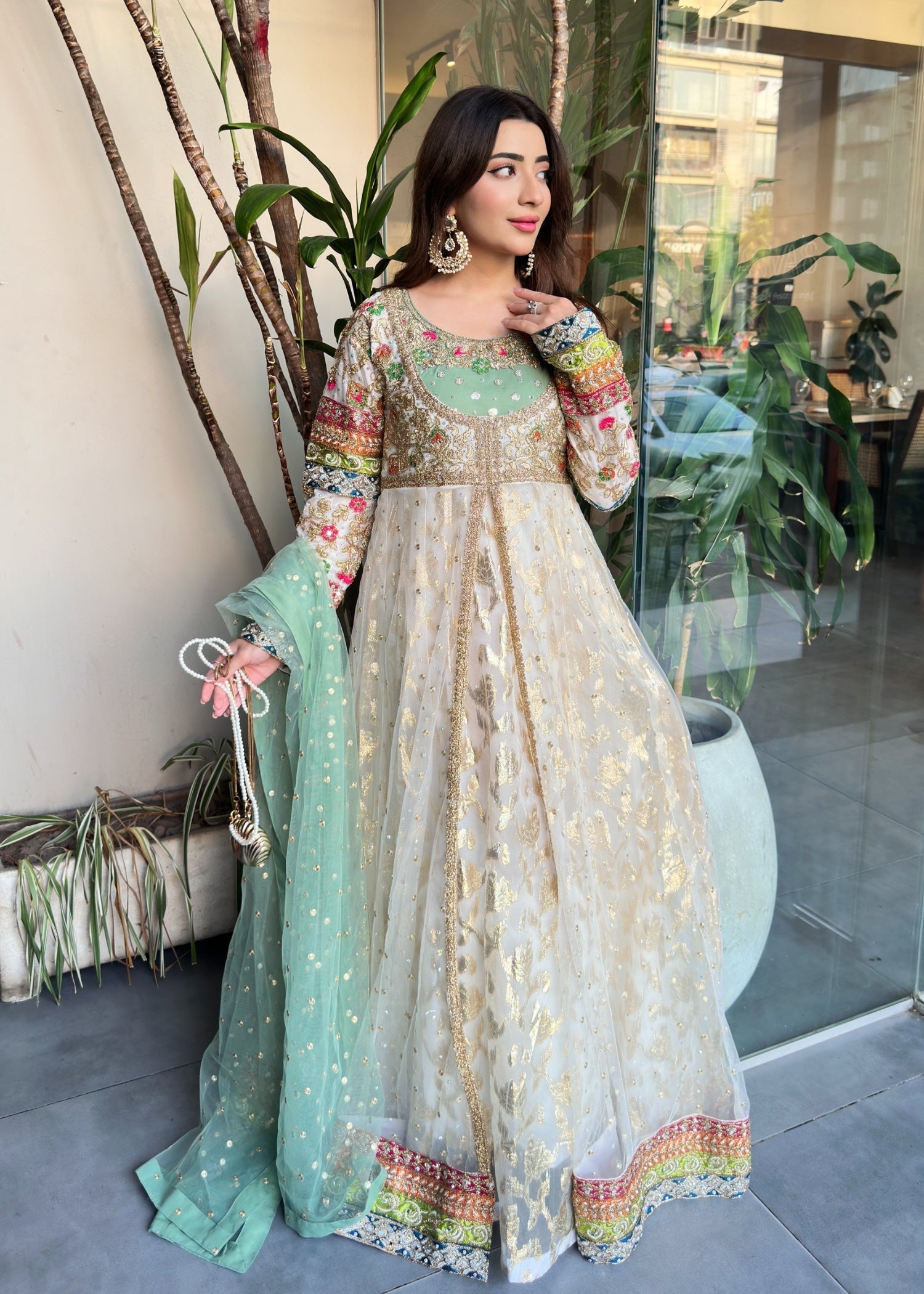 net Maxi in White