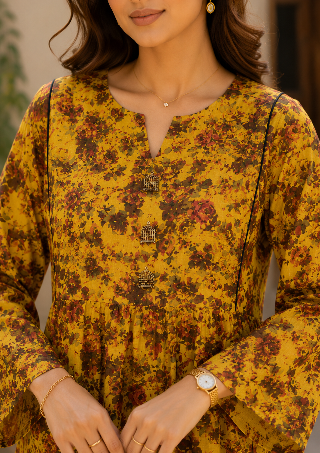 lawn Tunic in Mellow yellow