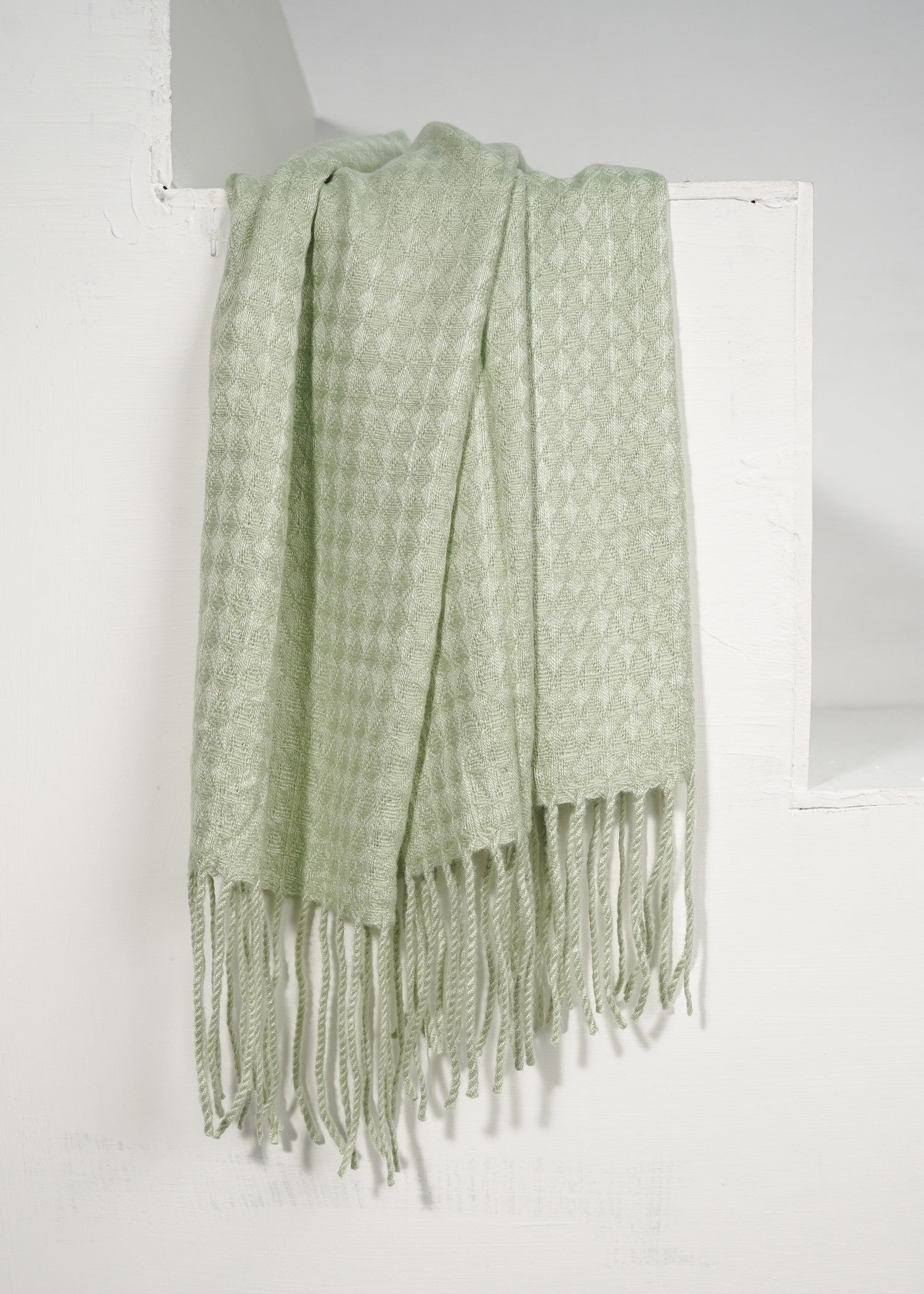 wool Hijab in Pistachio green