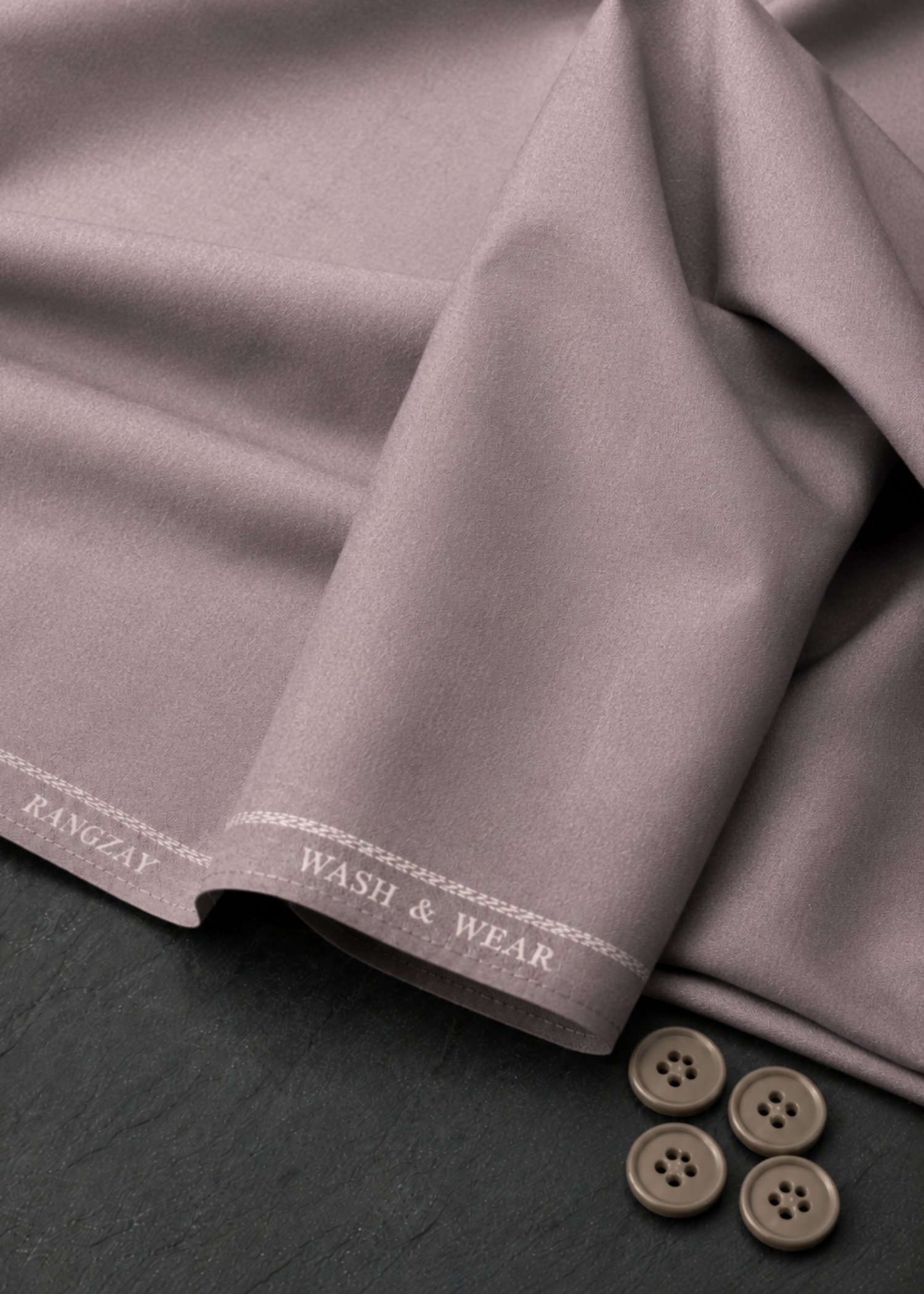 wash & wear Unstitched in Mauve