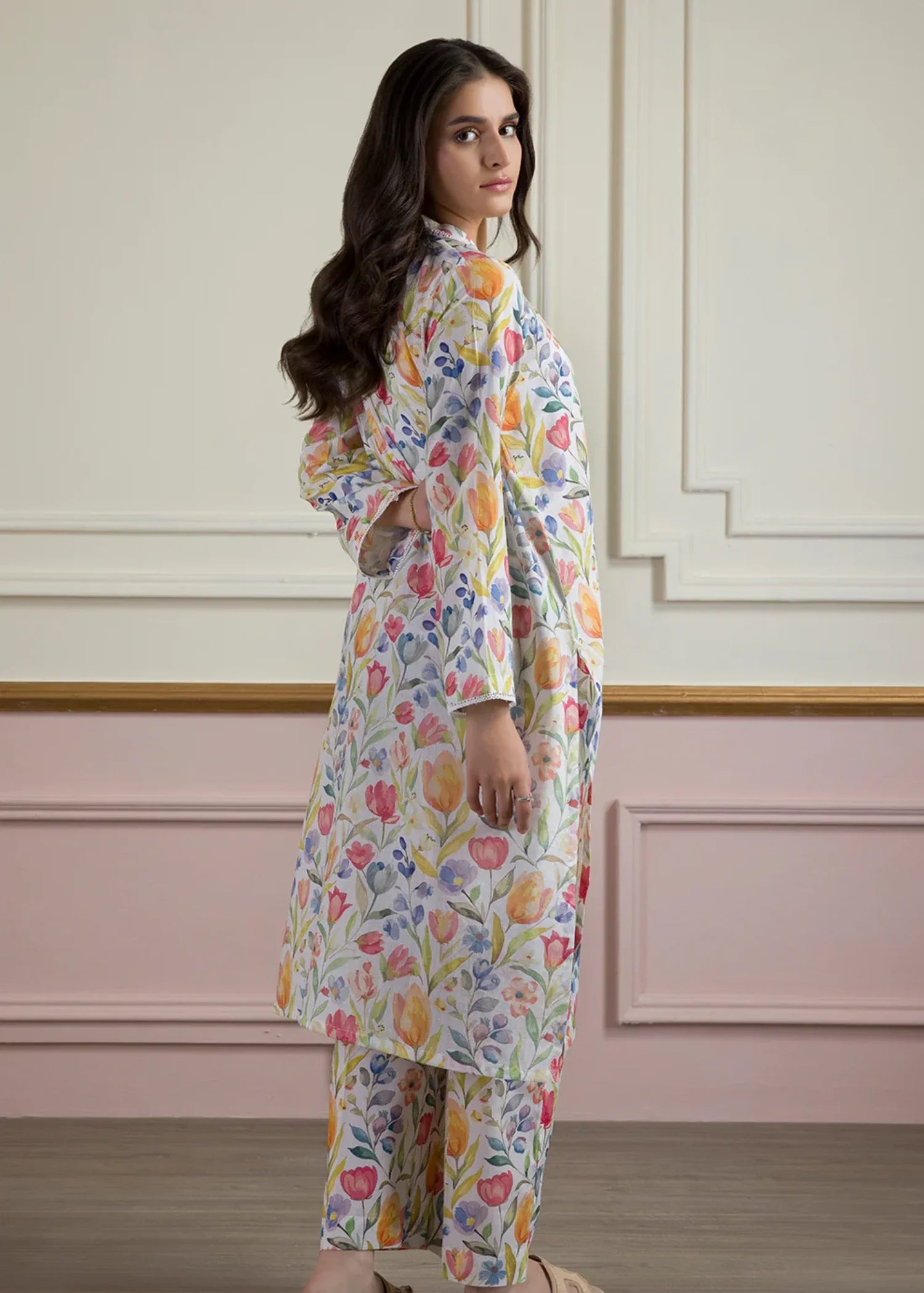 slub cambric Co Ord Sets in Multi
