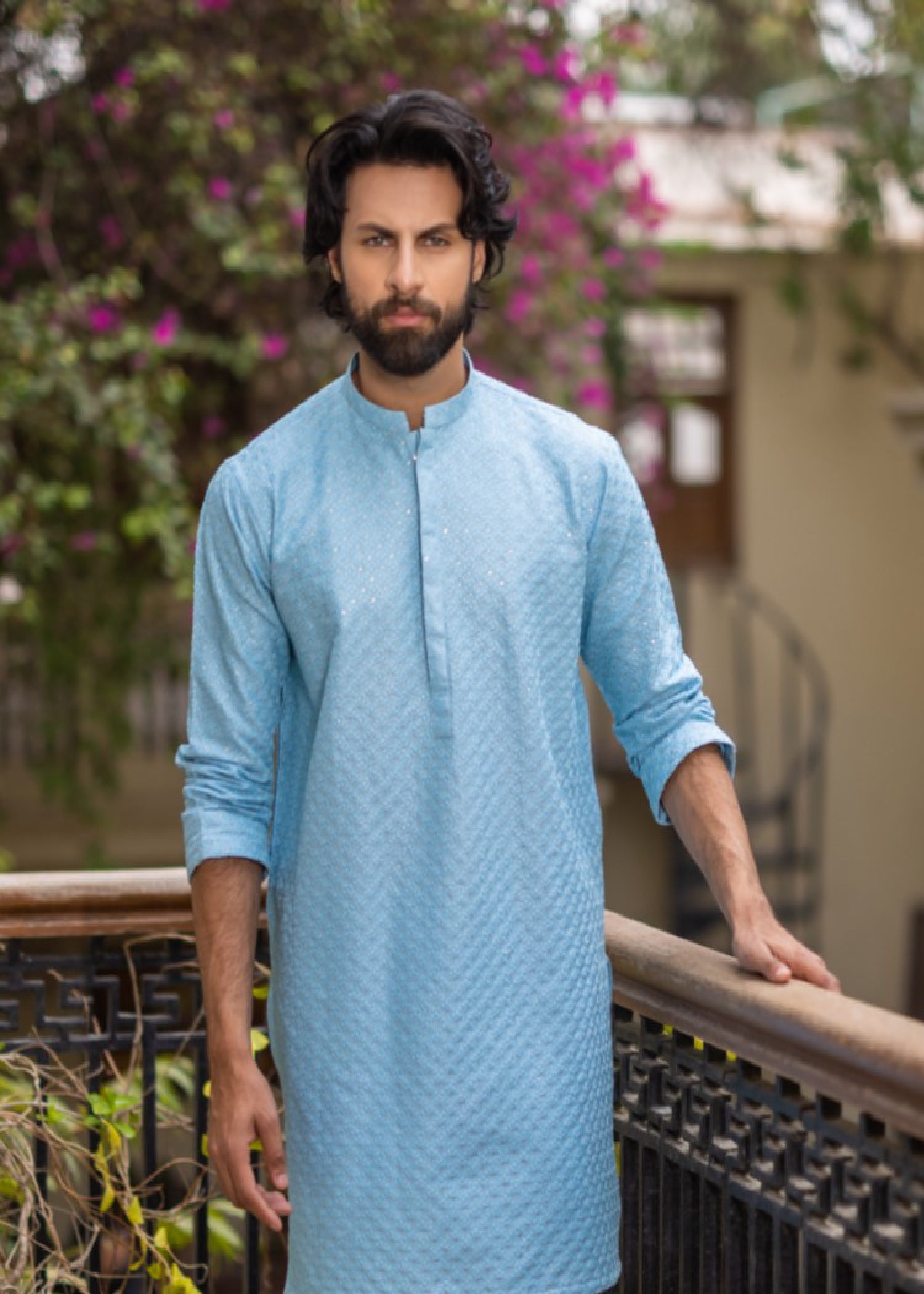 masuri Kurta Set in Aquamarine