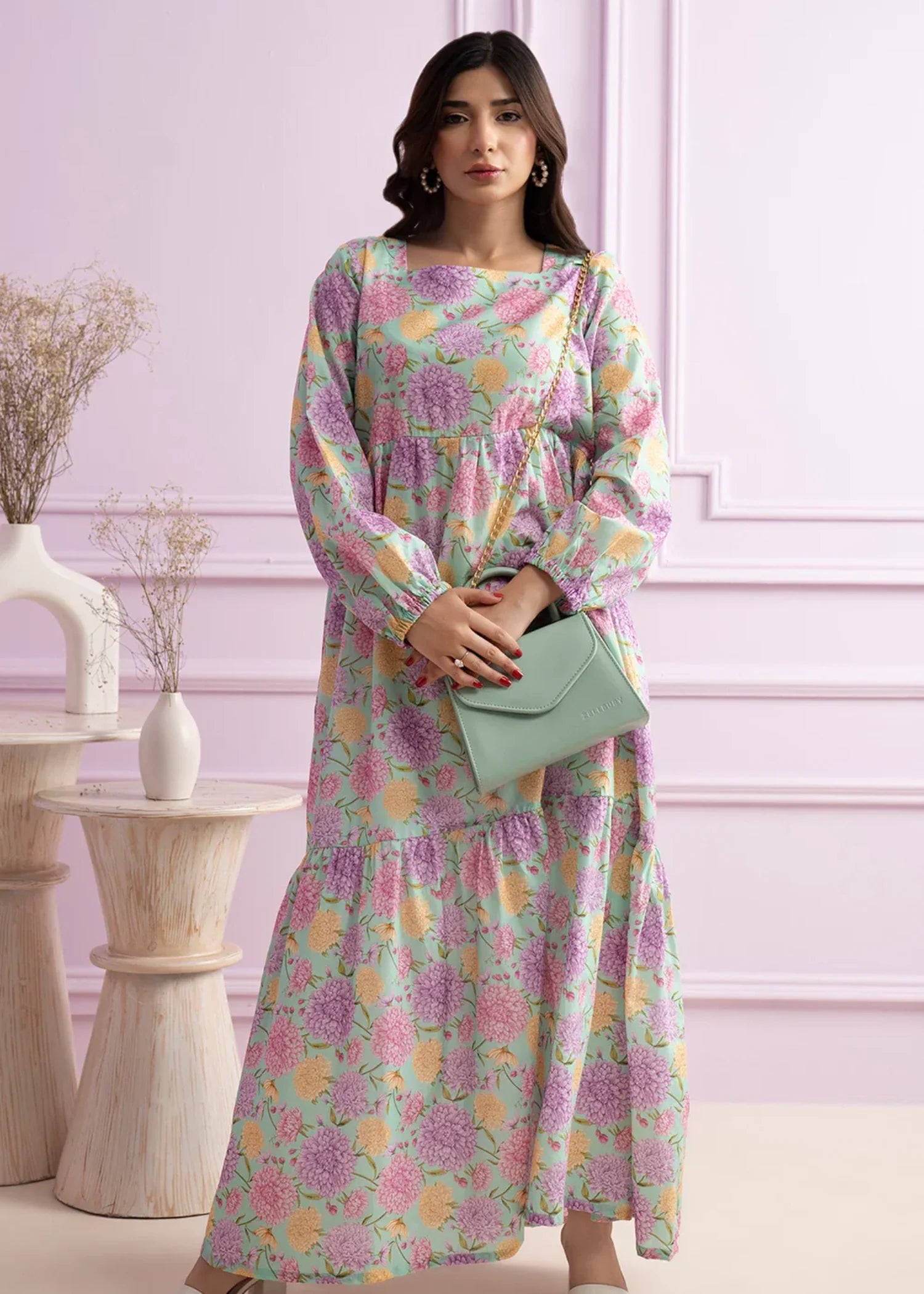 lawn Maxi in Sea green