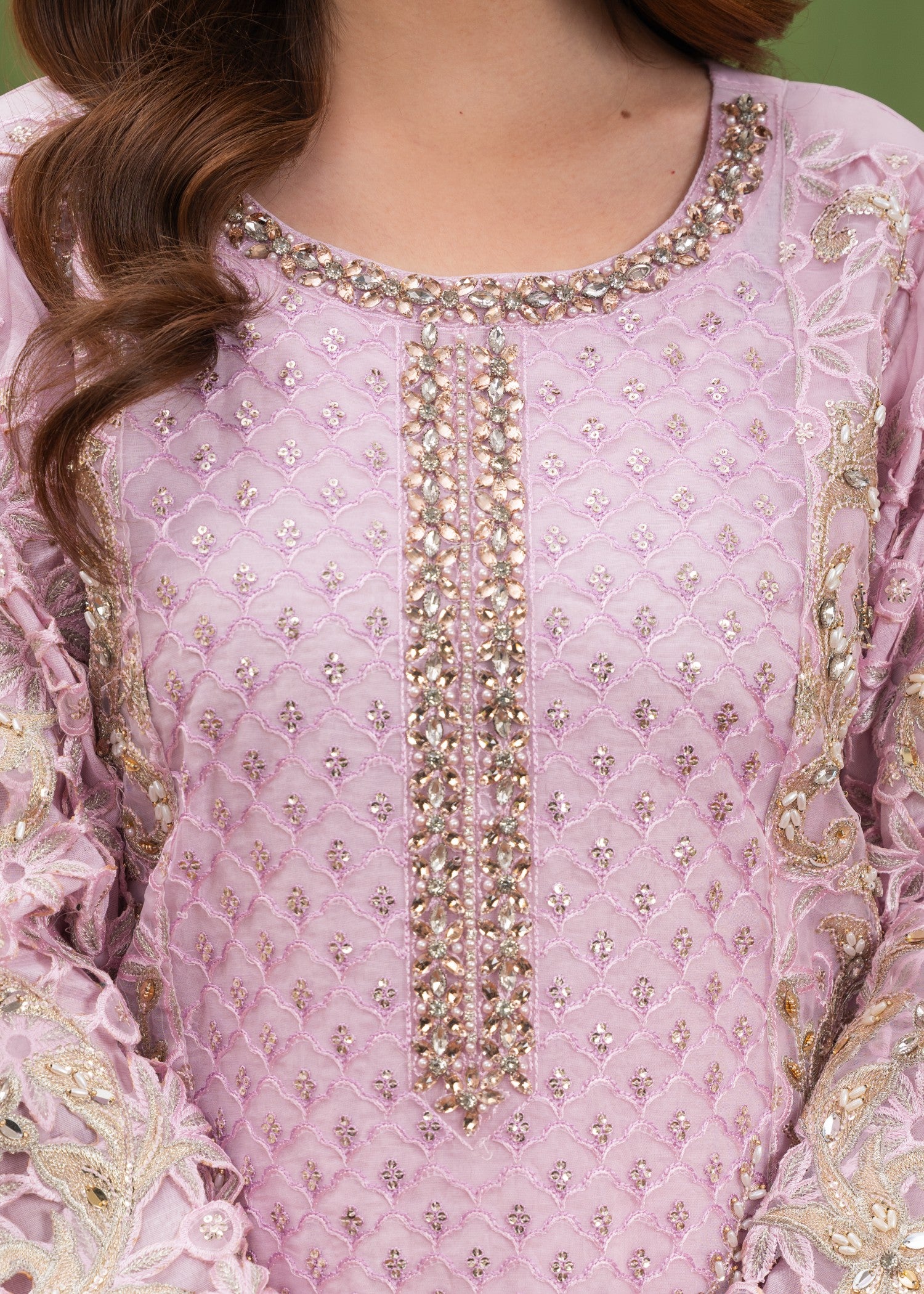 organza Sharara in Pink