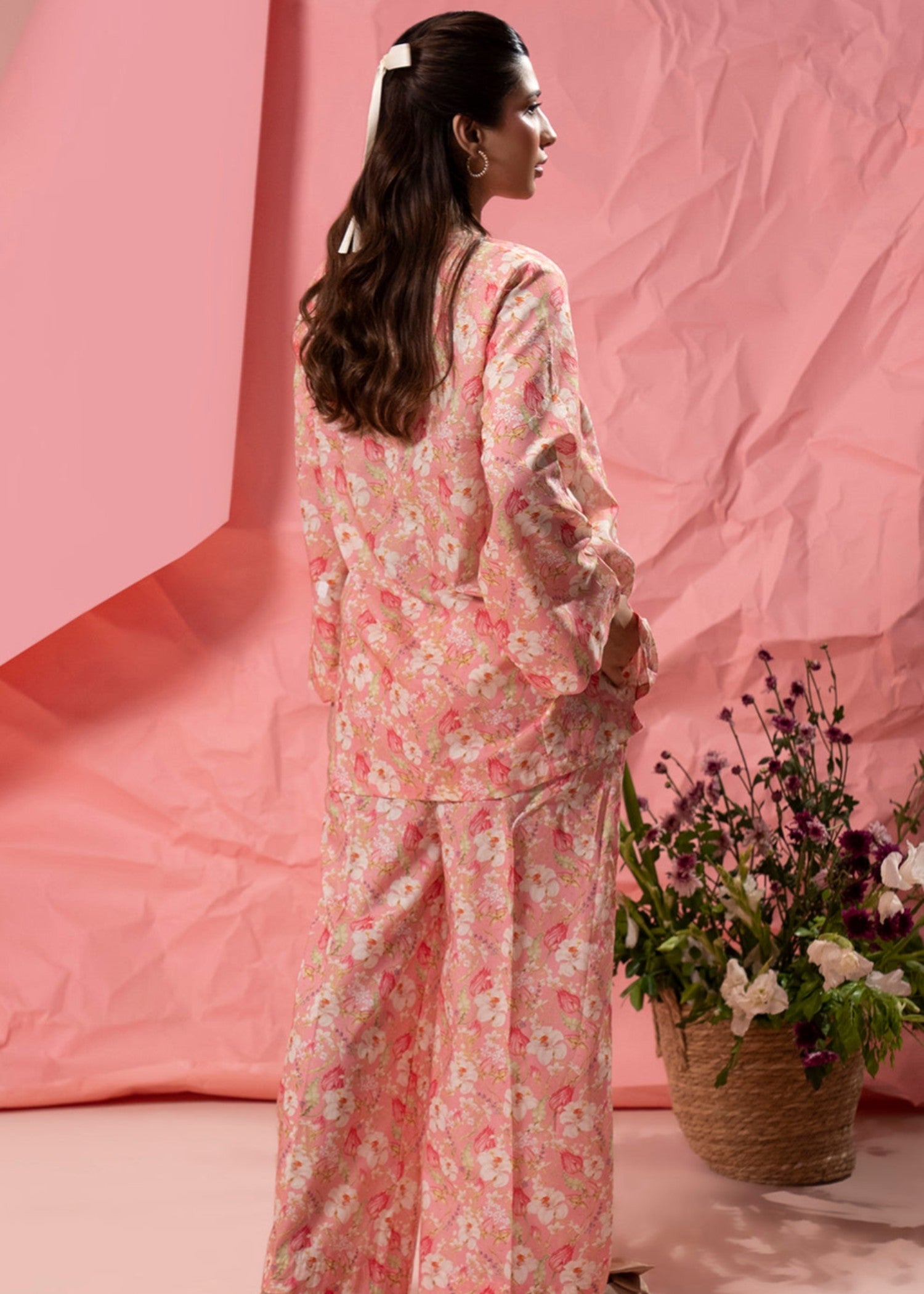 cambric Co Ord Sets in Pink