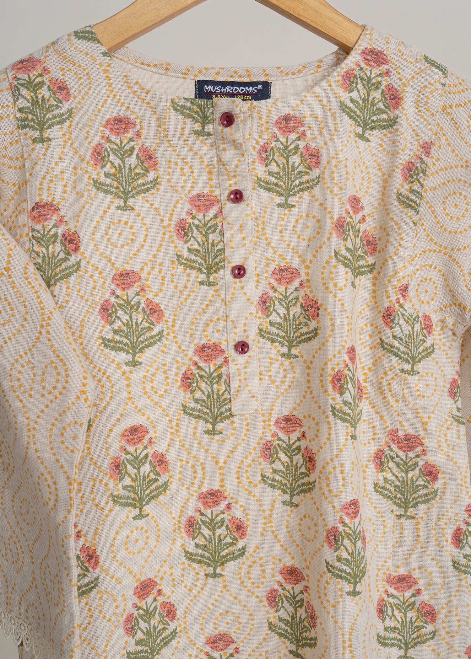 khaddar Kurti in Off-white