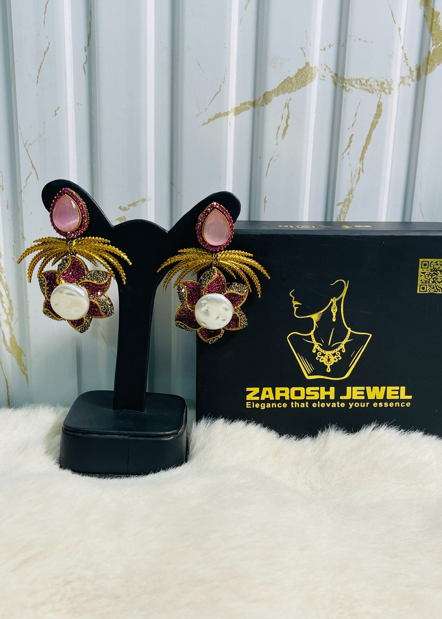 Earrings in Fuchsia Color by - Trendy Women Earrings WHS5719