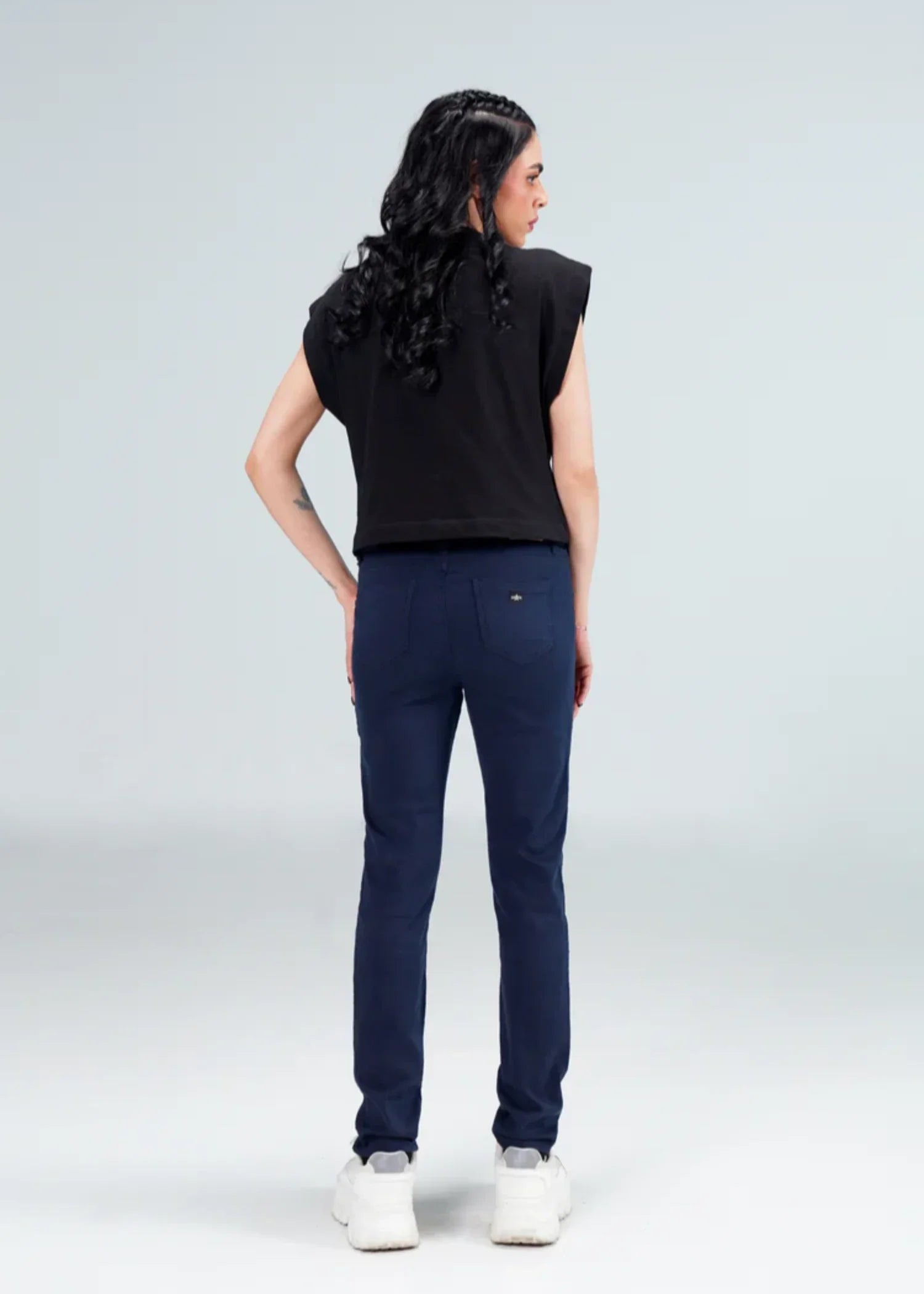 stretch denim Jeans in Navy blue