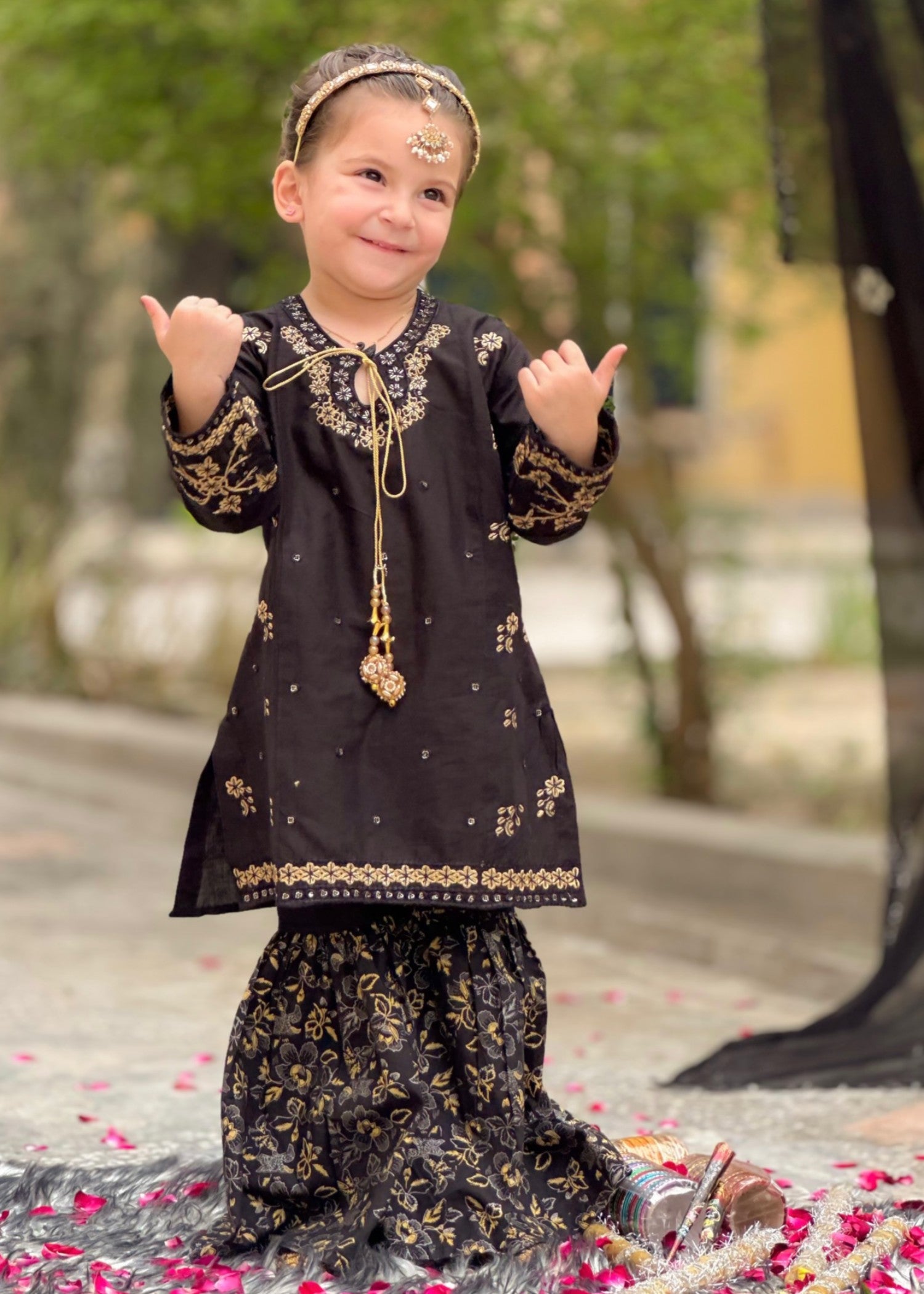 cotton Gharara in Pitch