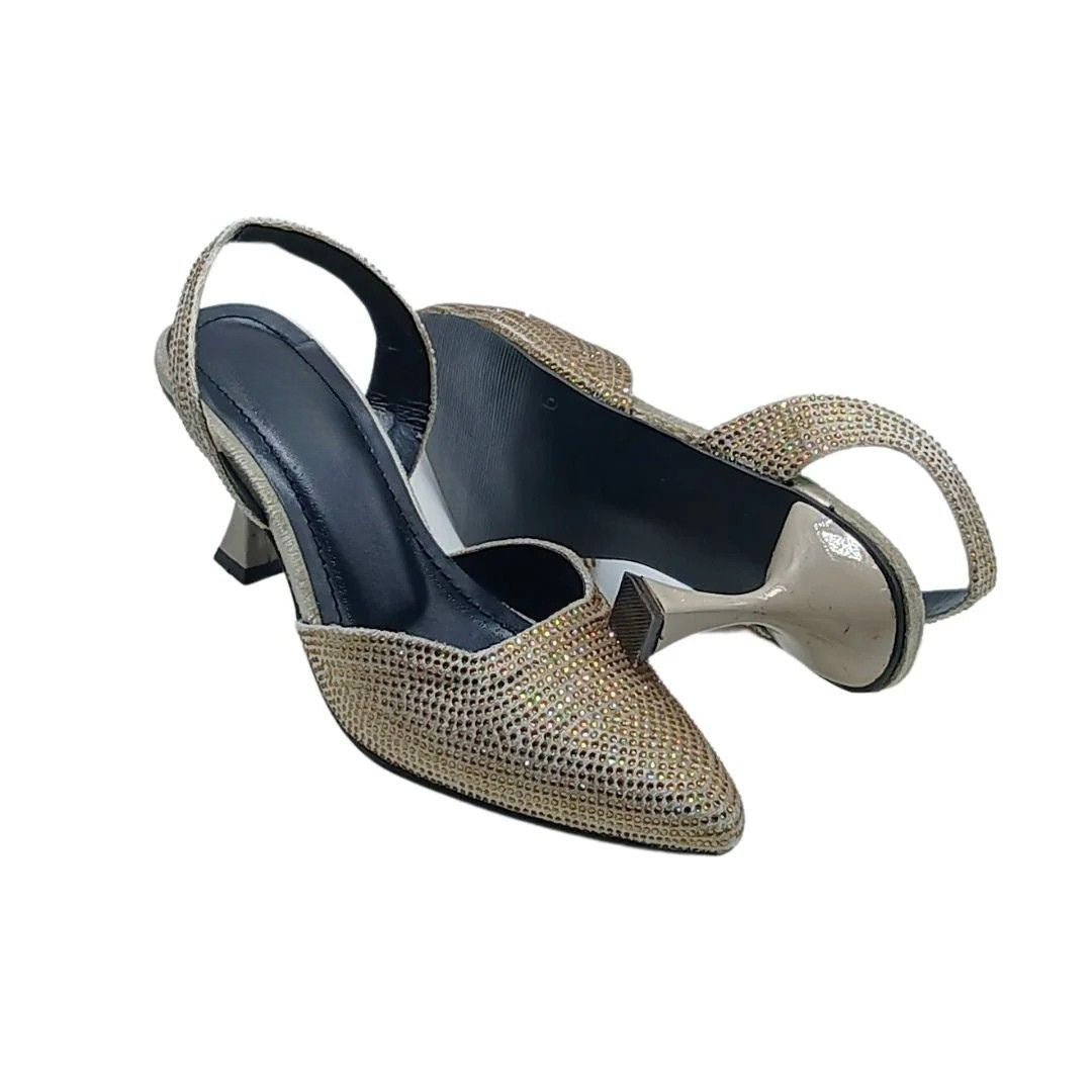 Heels in Gold by - High Quality Women Heels NSN0554