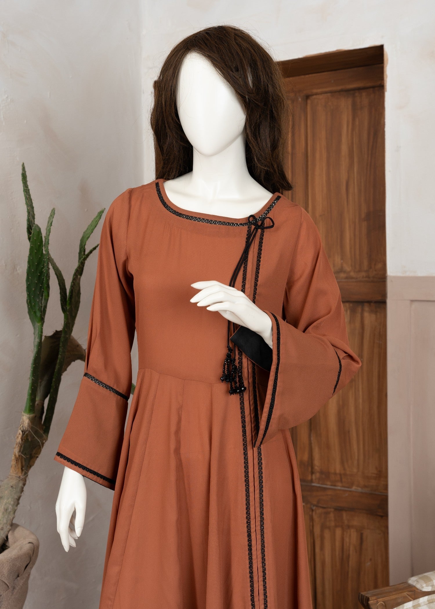 georgette Maxi in Rustic brown