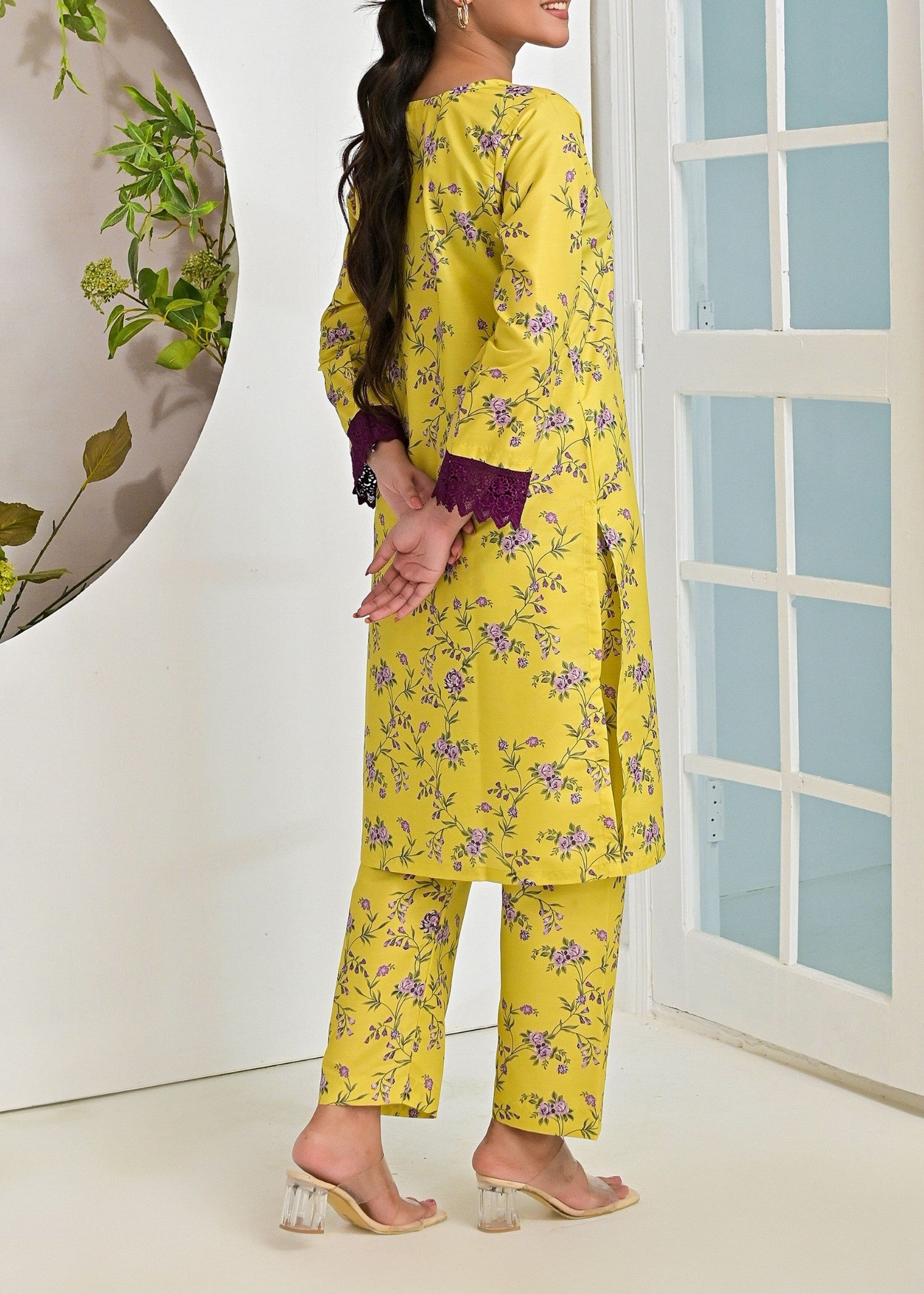 poly viscose Co Ord Sets in Key lime