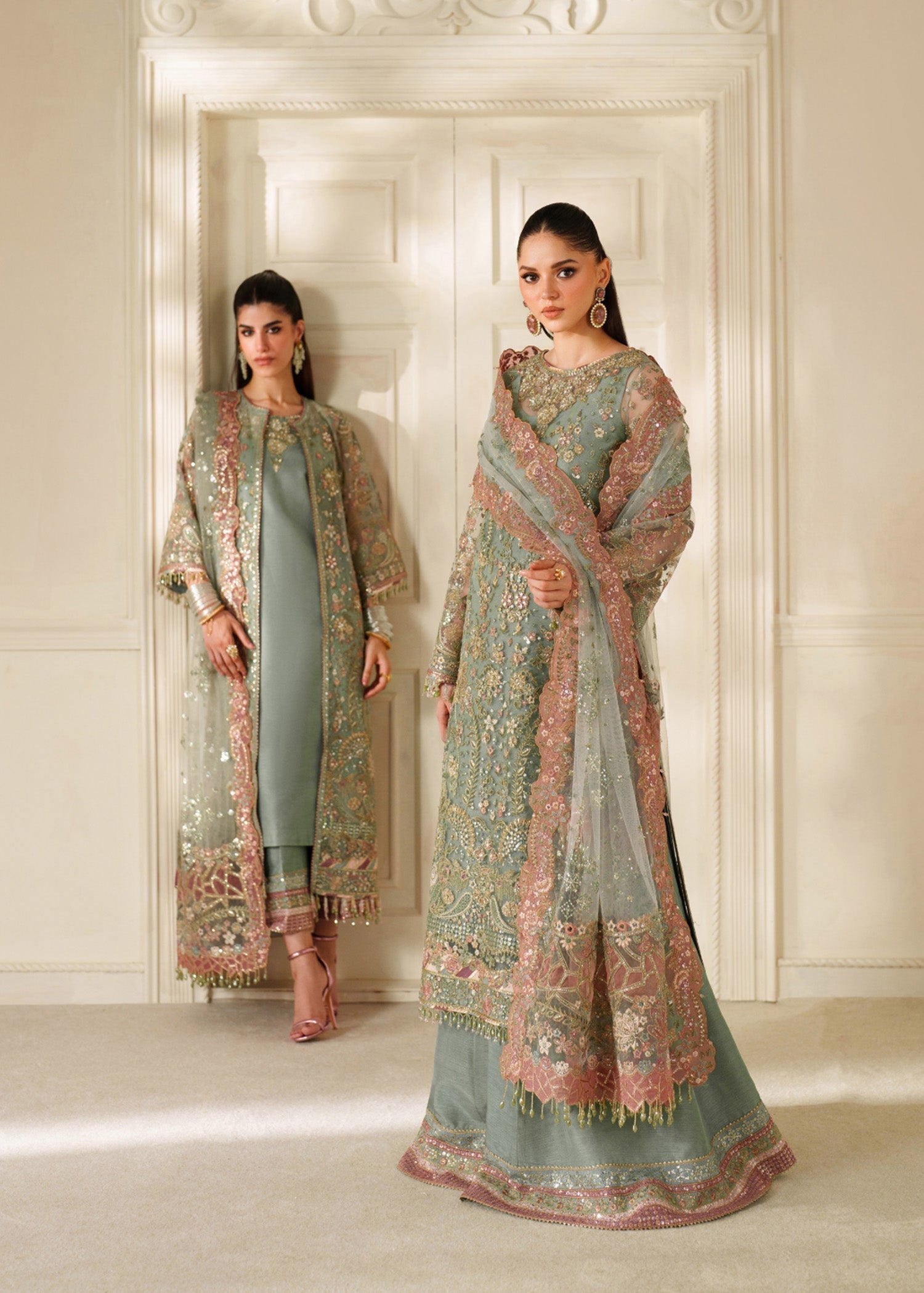 net Unstitched in Pastel green