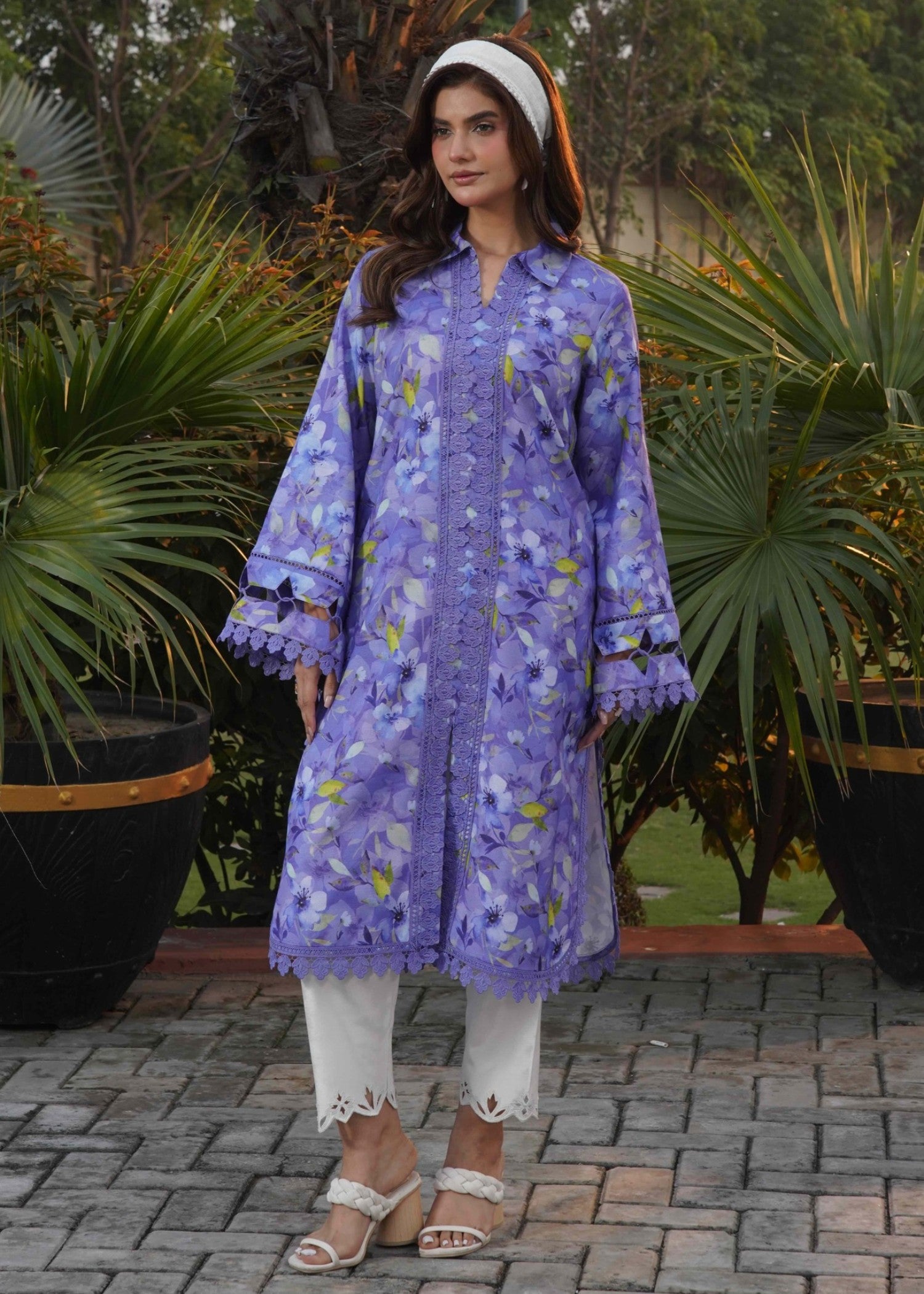 viscose Kurta Set in Iris