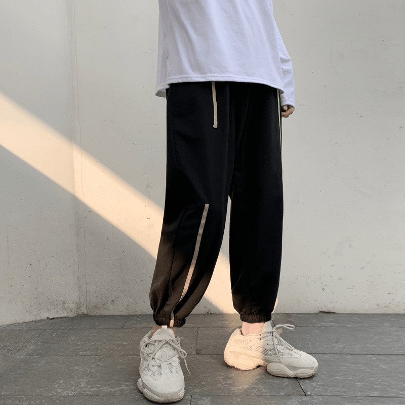 Casual Trousers Men'S Thin Section All-Match Nine-Point Pants Trendy Brand