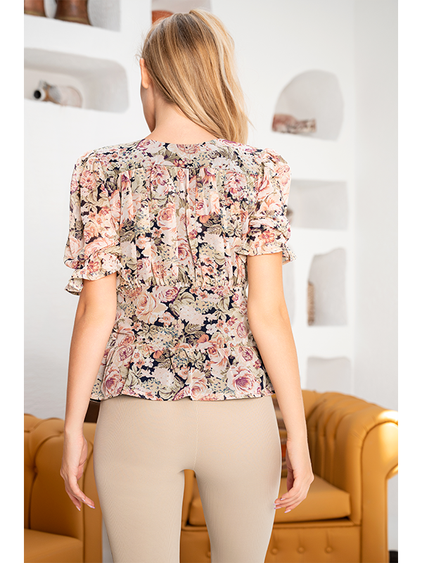 chiffon Blouse in Multi