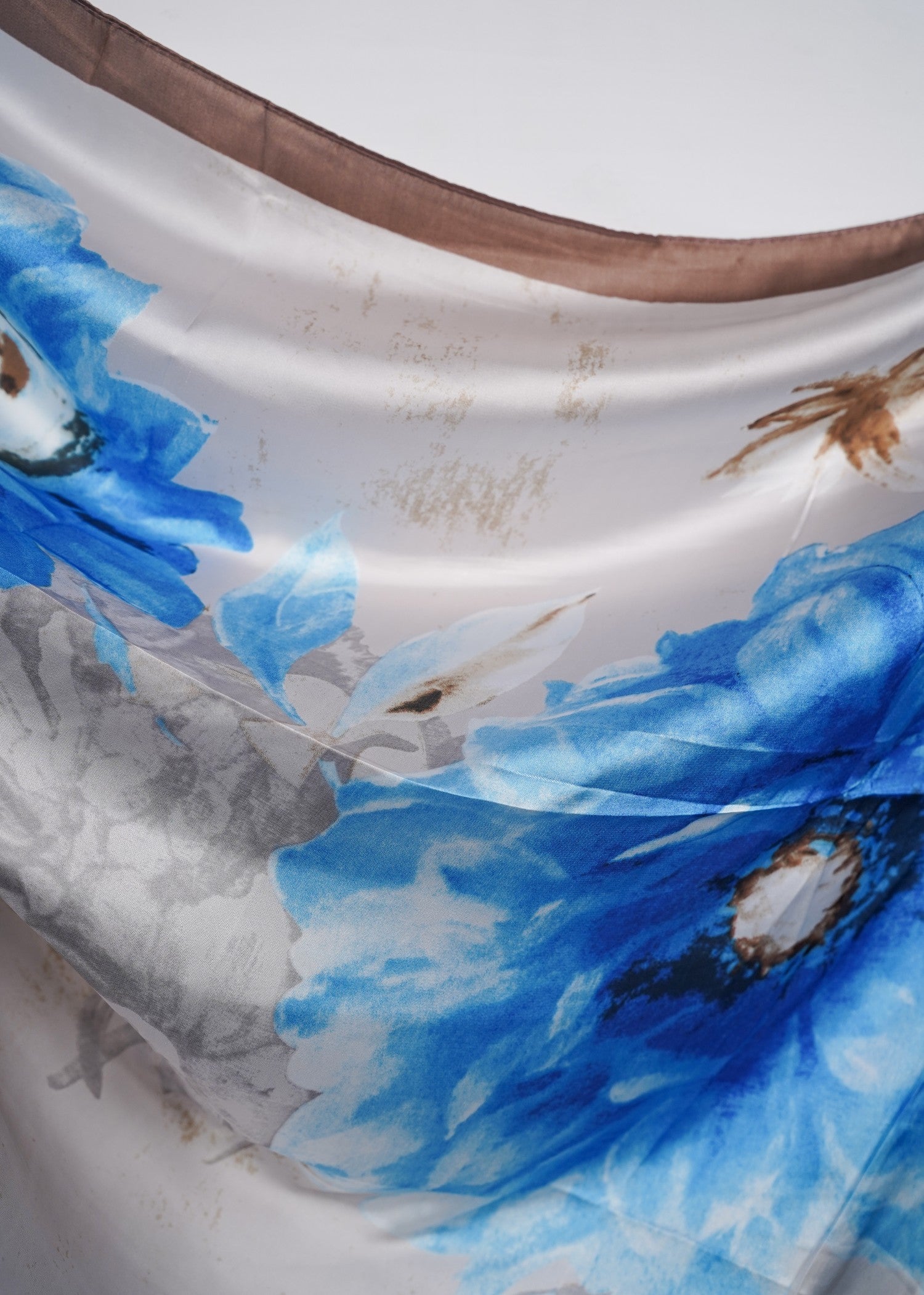 silk Hijab in Blue