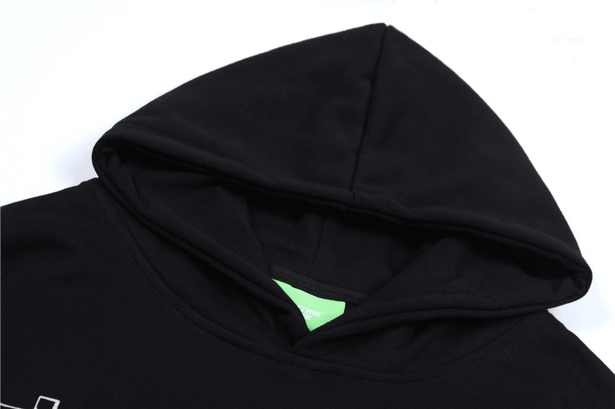 Fashionable Men'S Cross Print Hooded Sweatshirt