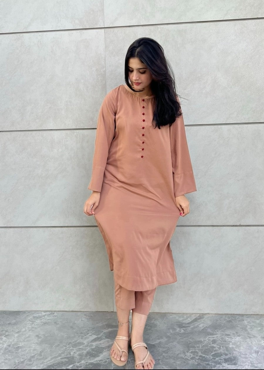 georgette Co Ord Sets in Rust orange