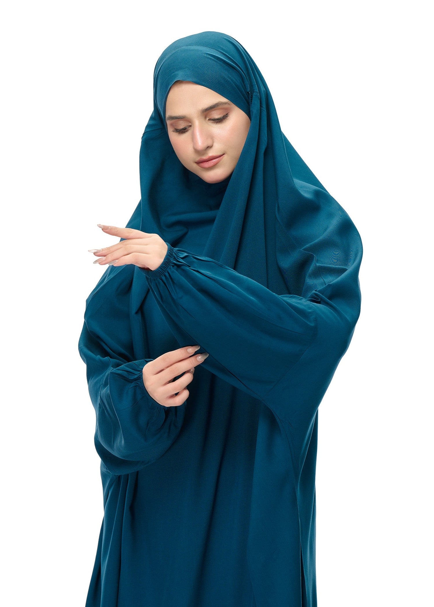 linen Chaddar in Teal