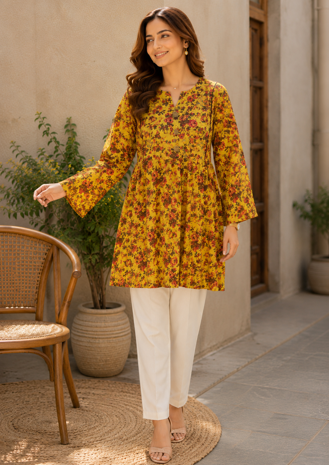 lawn Tunic in Mellow yellow
