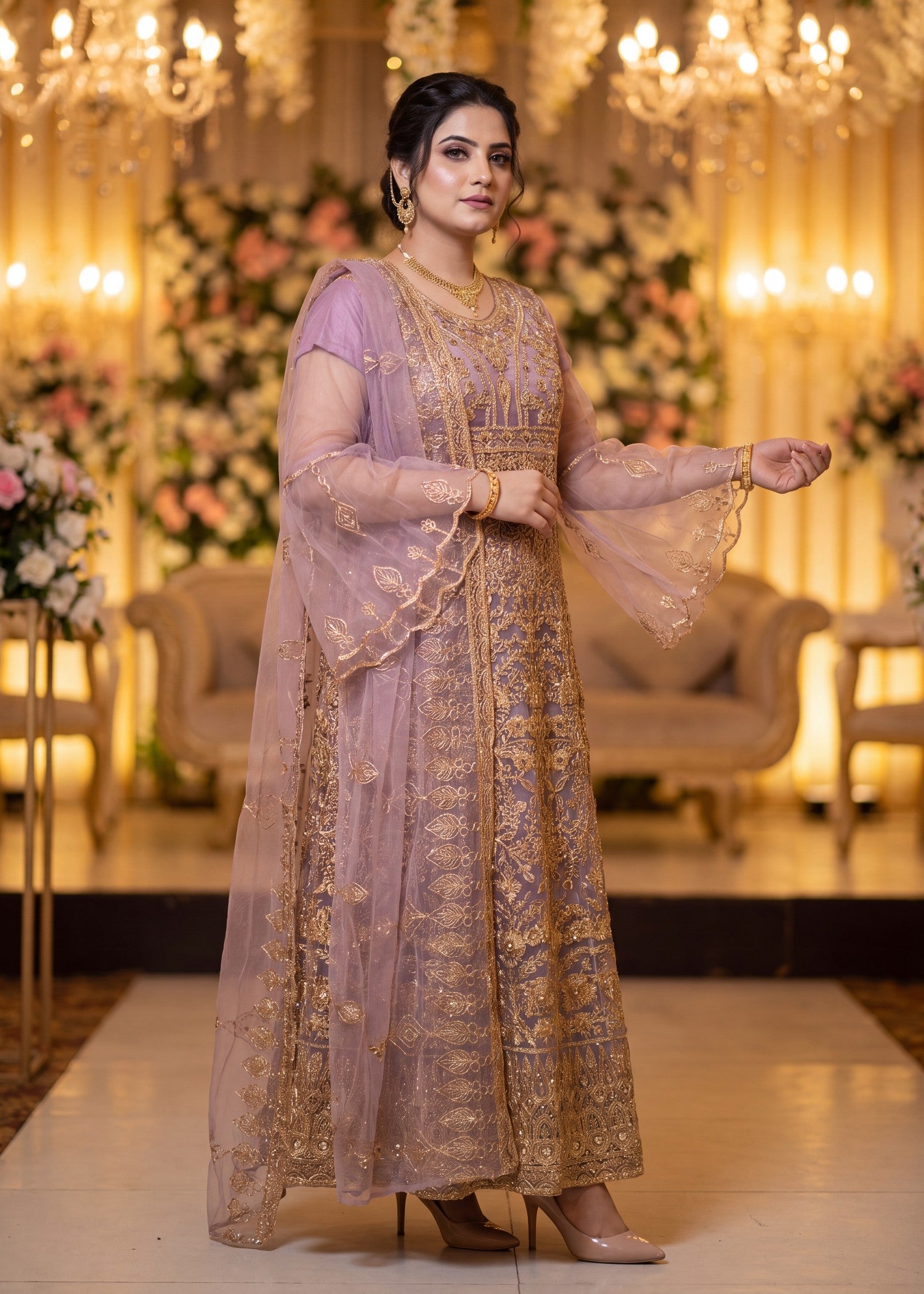 net Maxi in Mauve