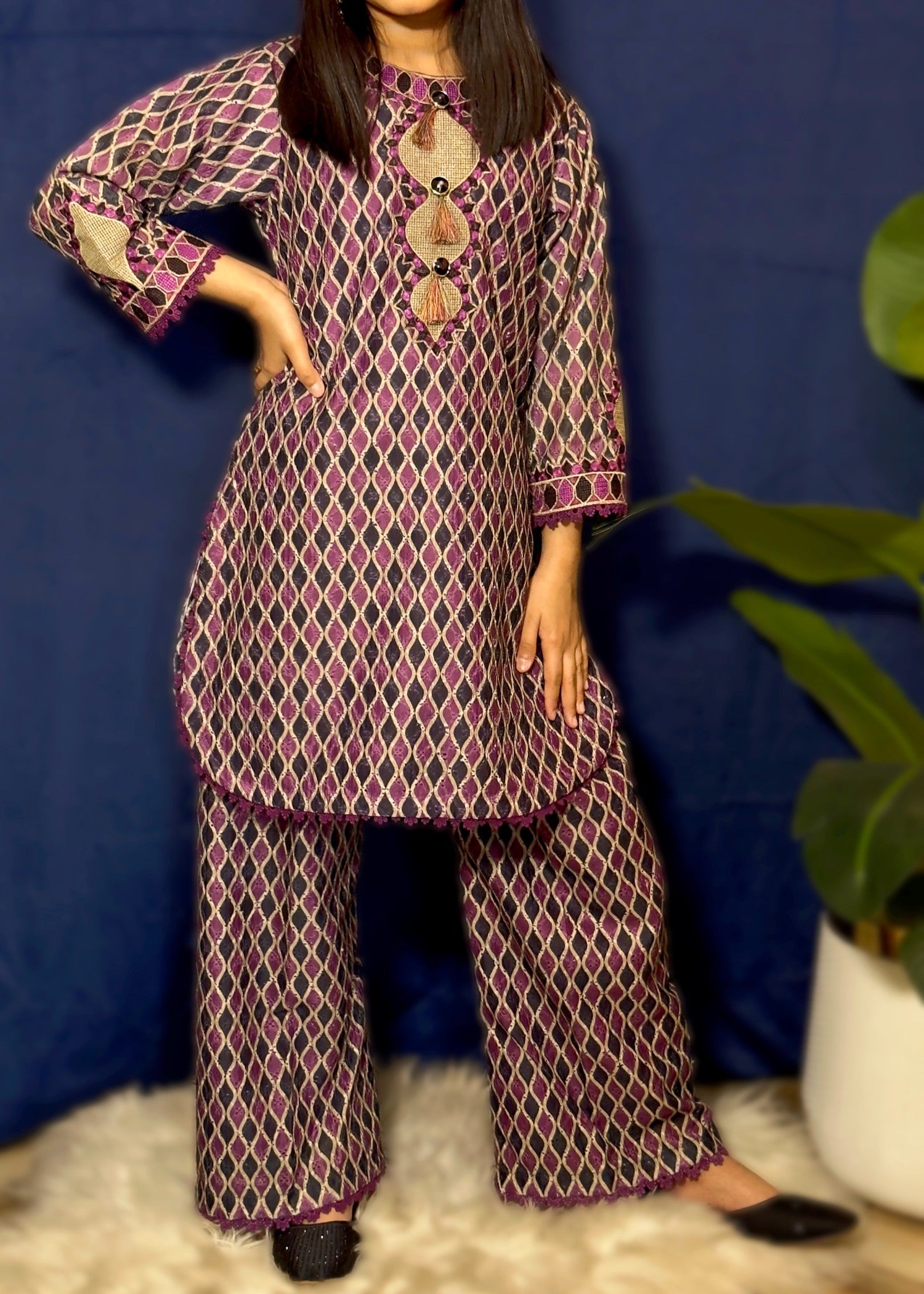 Co Ord Sets in Deep purple