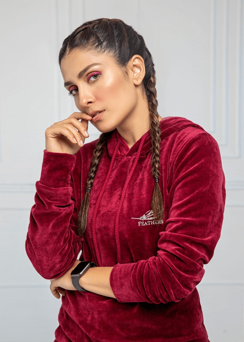 terry Tracksuit in Maroon