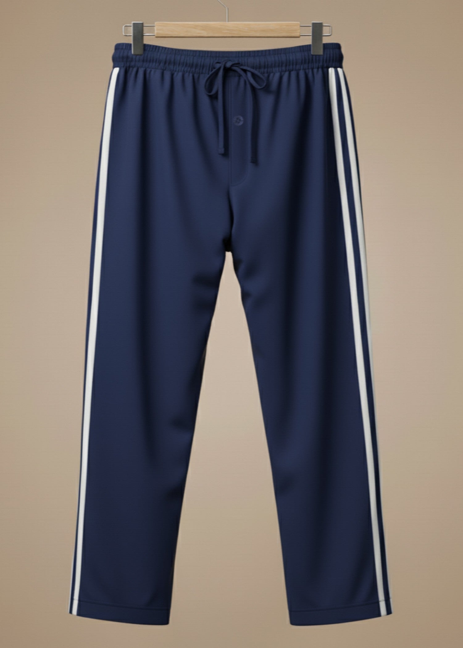 cotton jersey Trousers in Navy blue
