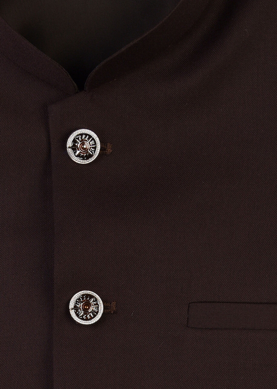 suiting Waistcoat in Dark brown