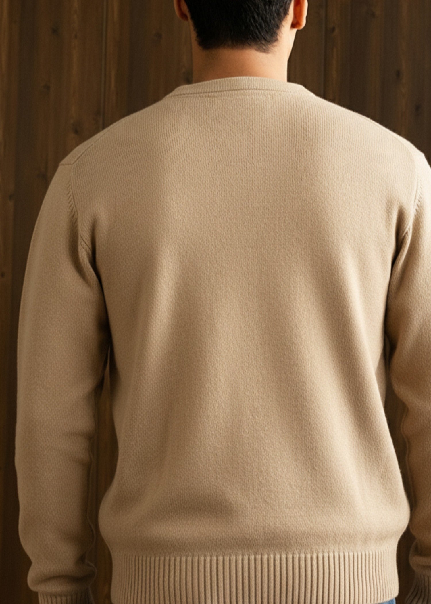 cotton Sweater in Wheat