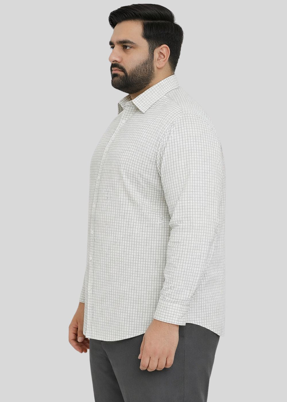 cotton Casual Shirt in Black, white