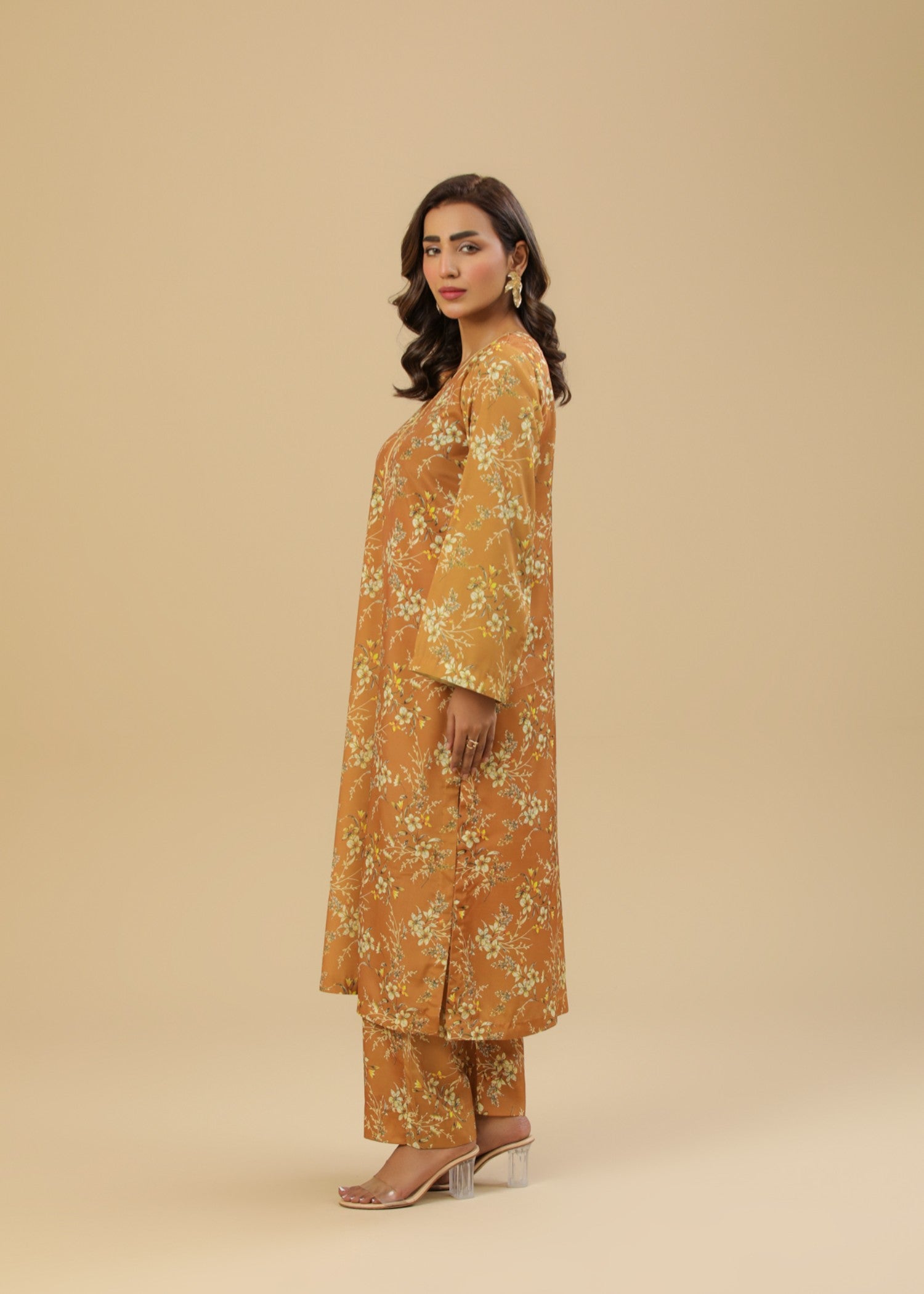 crepe Co Ord Sets in Honey