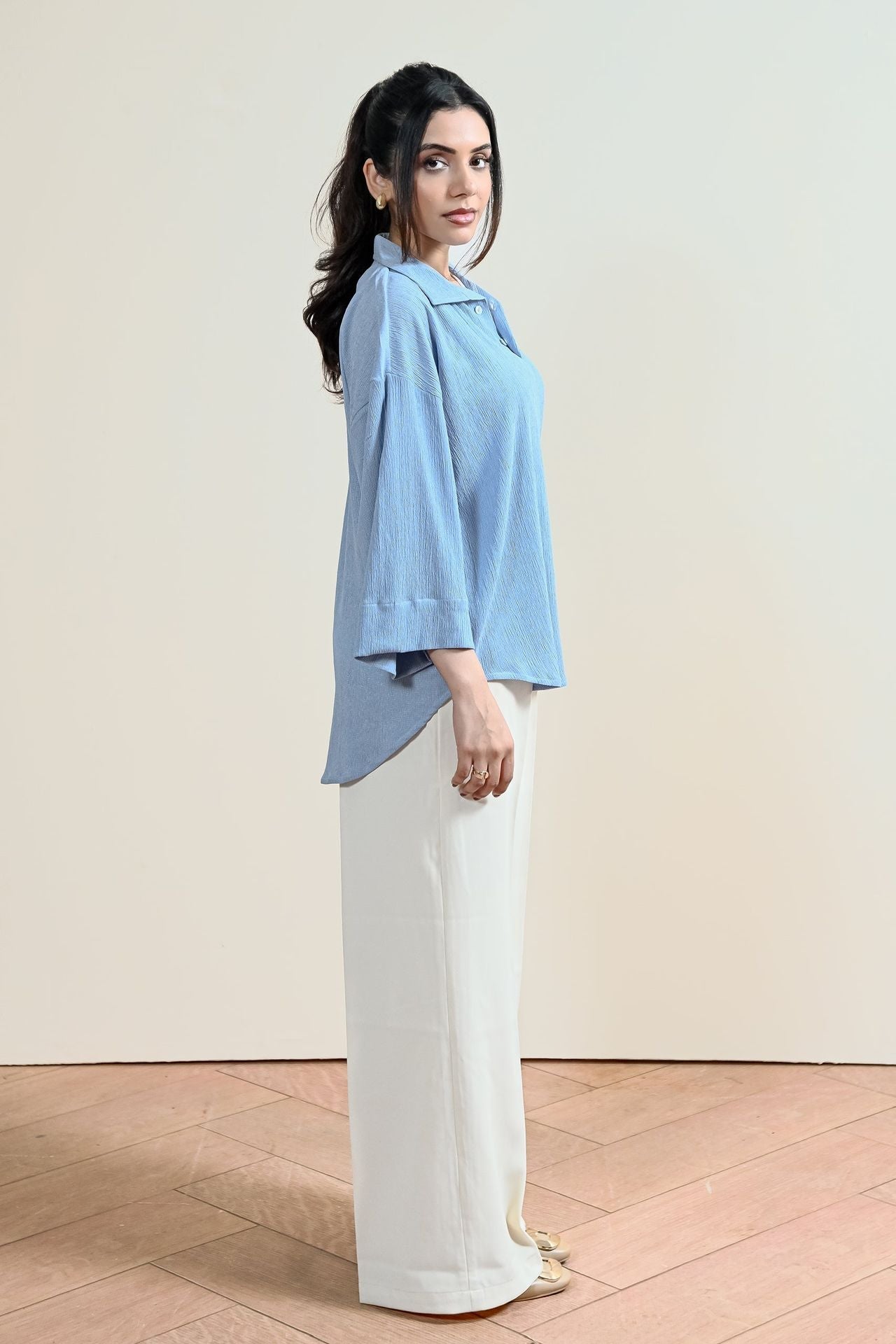 jacquard Tunic in Sky blue