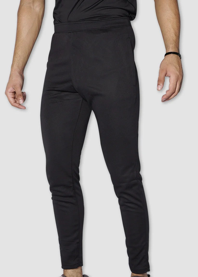 polyester Trousers in Jet black