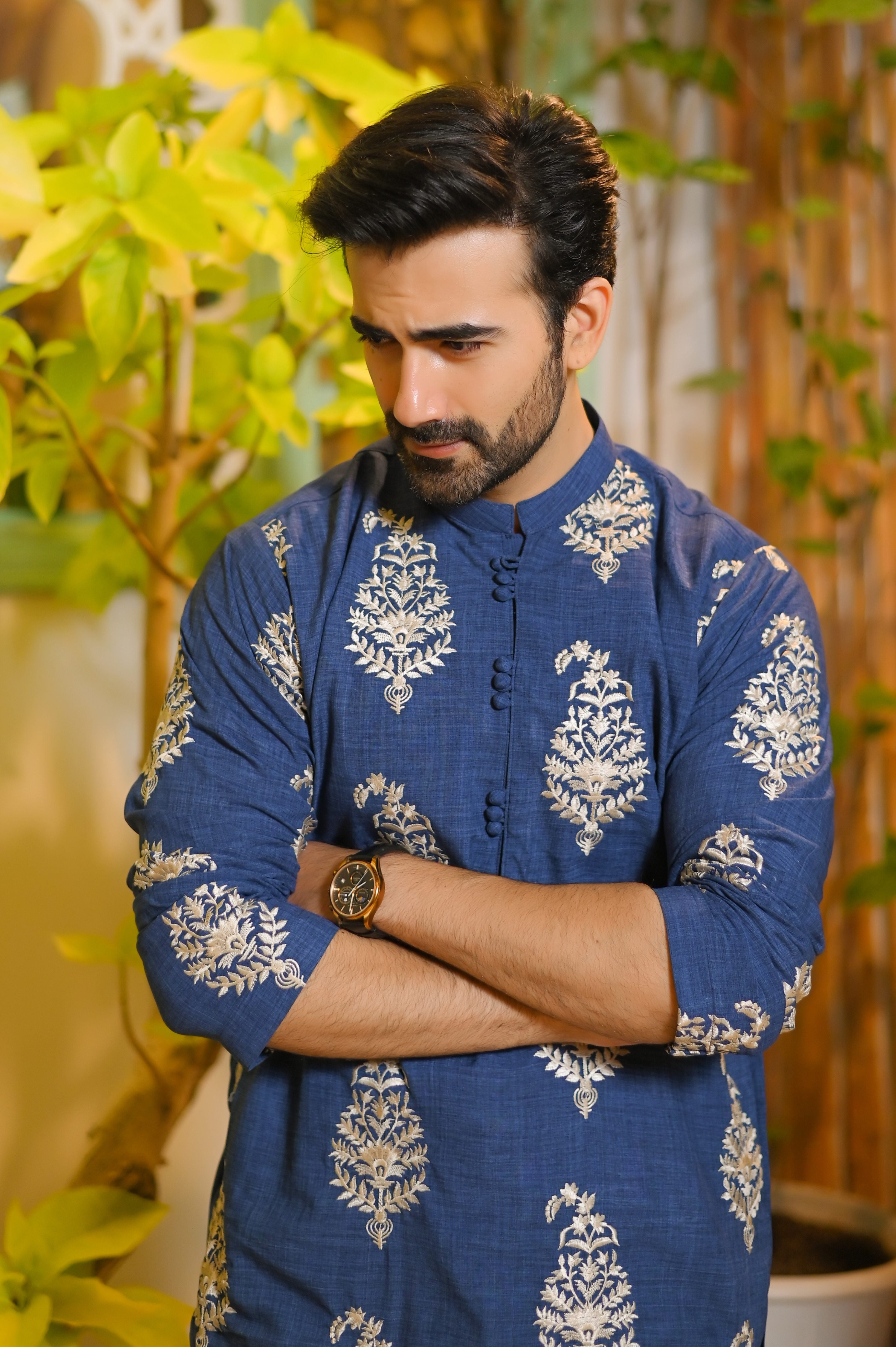 viscose Kurta Set in Blue