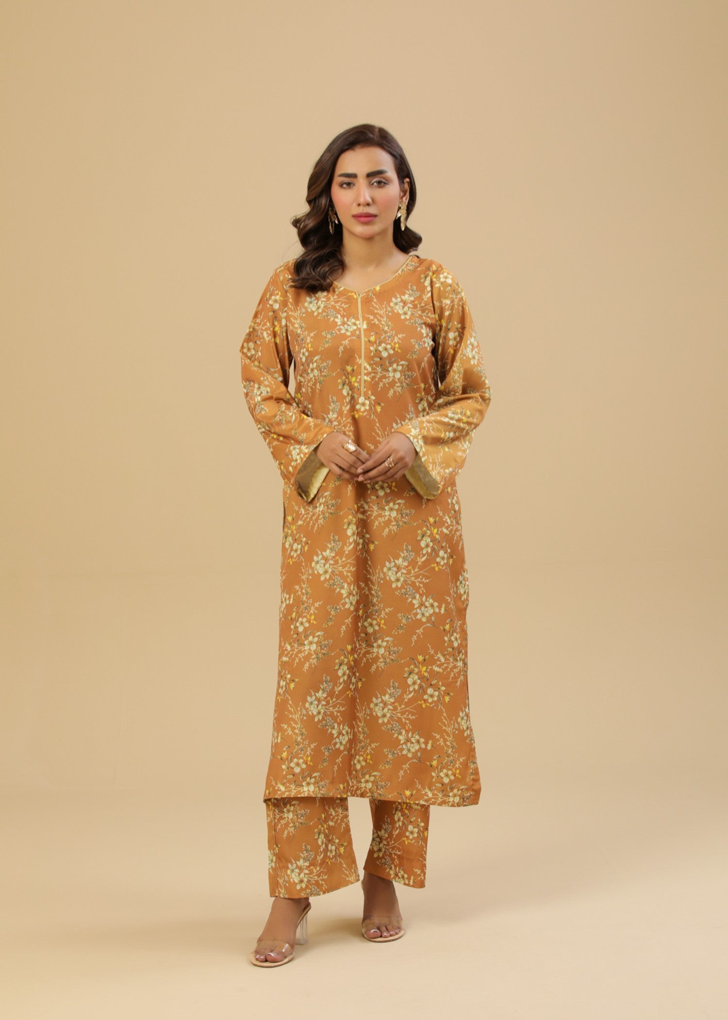 crepe Co Ord Sets in Honey