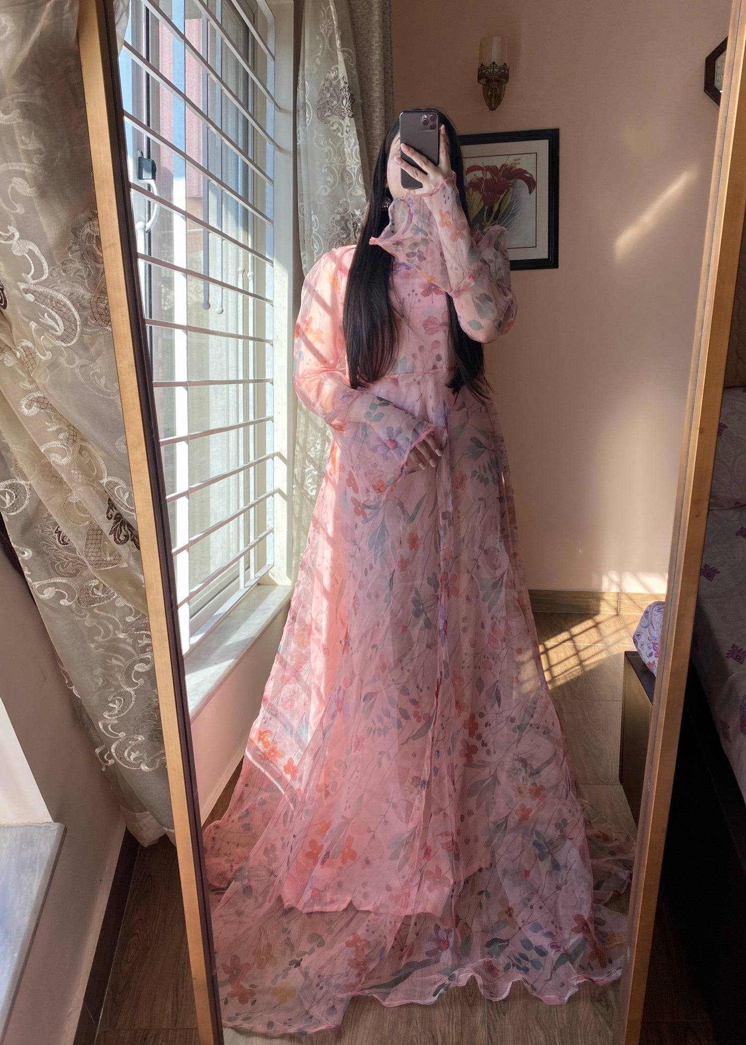 organza Maxi in Pink