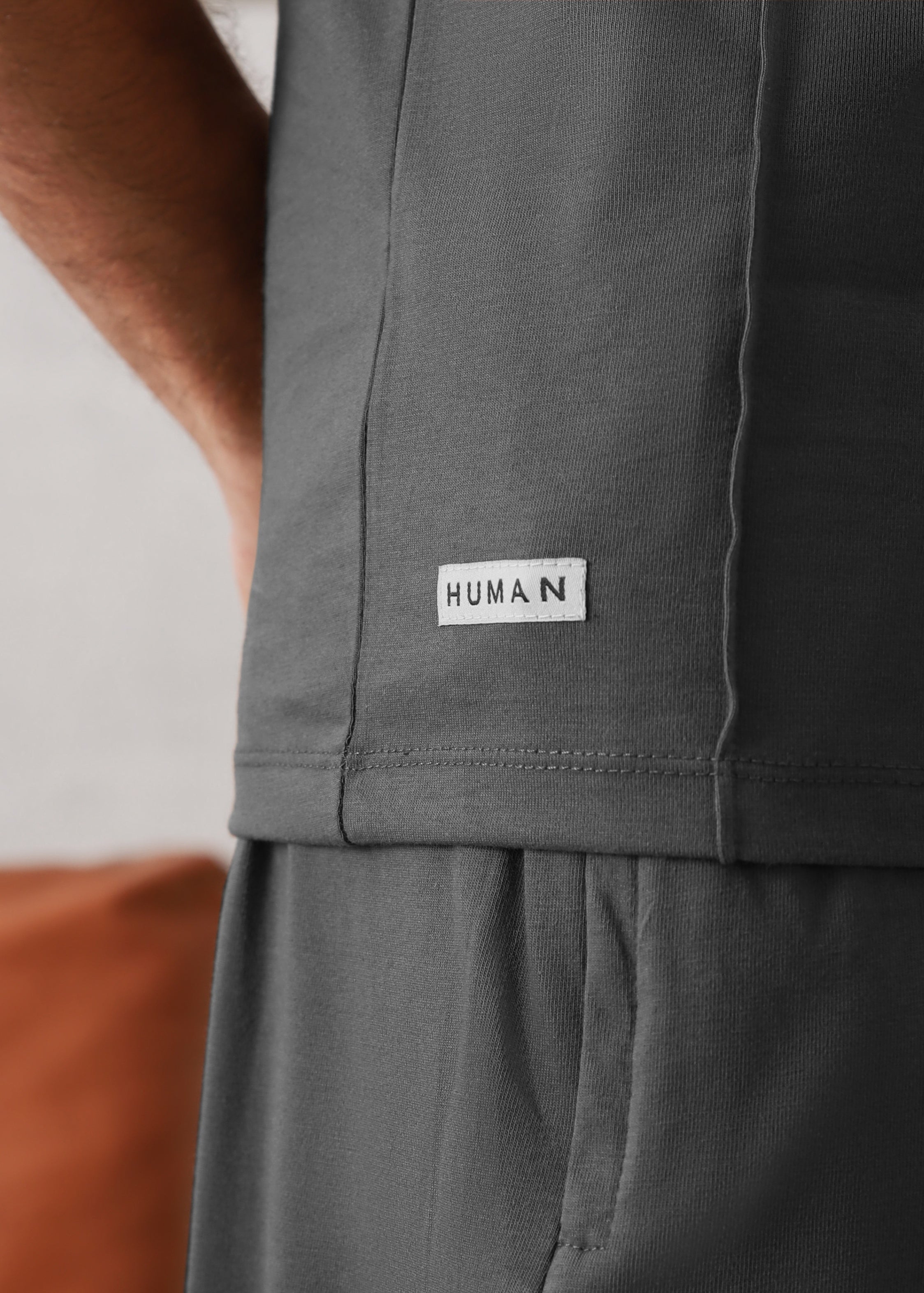 cotton Tracksuit in Dark grey