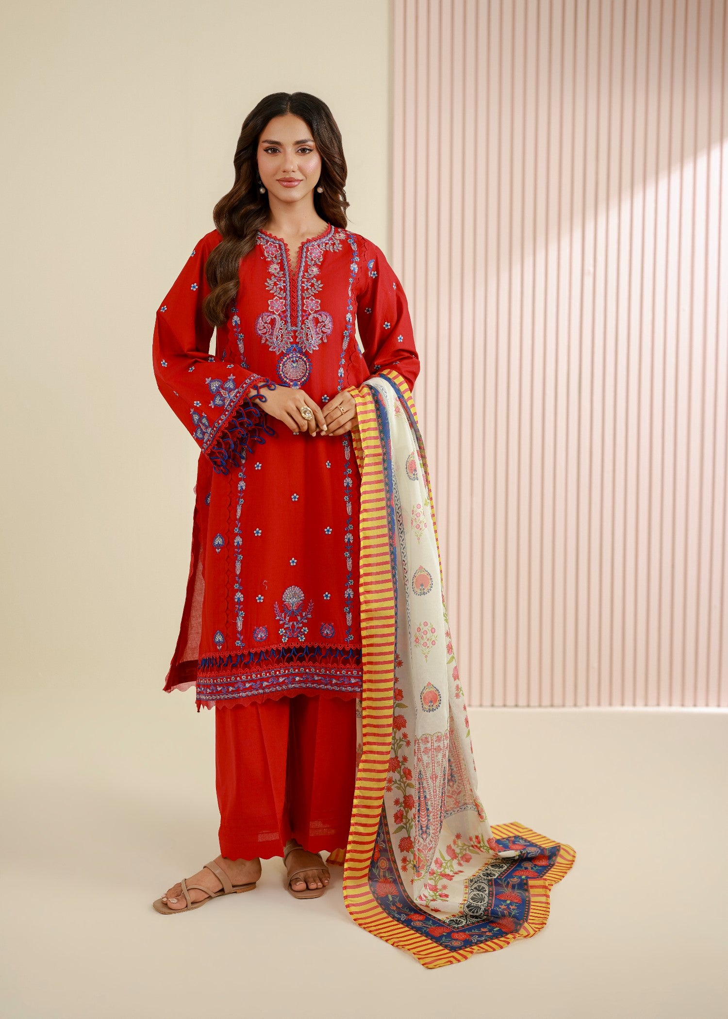 cambric Unstitched in Red