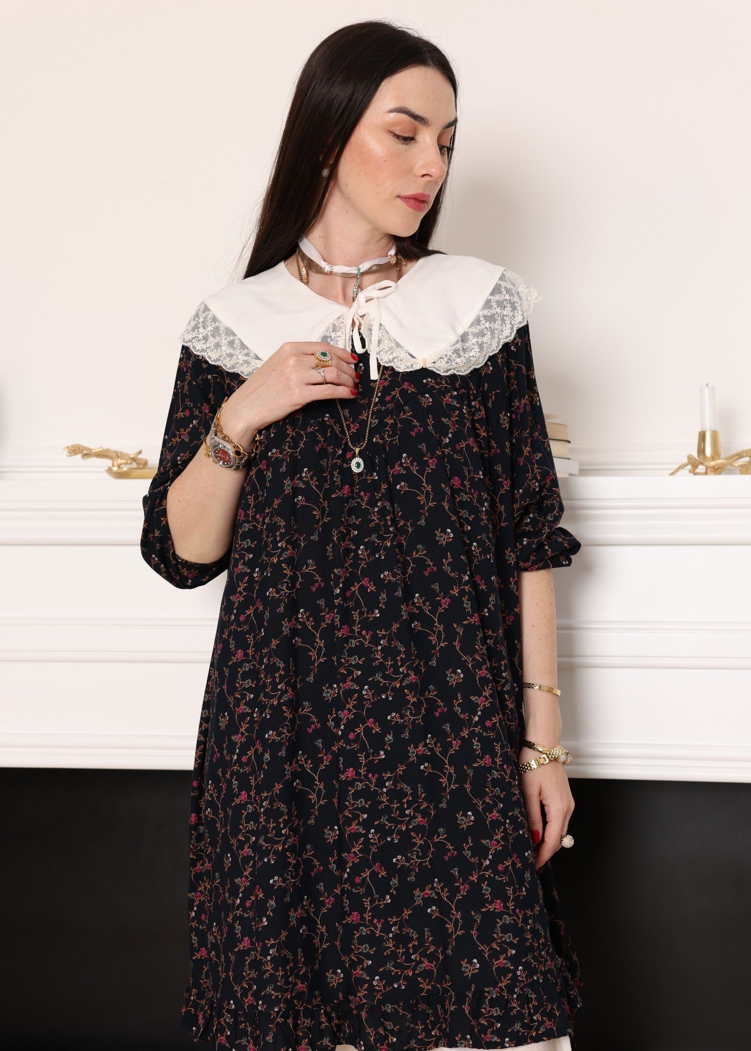 cotton Tunic in Black